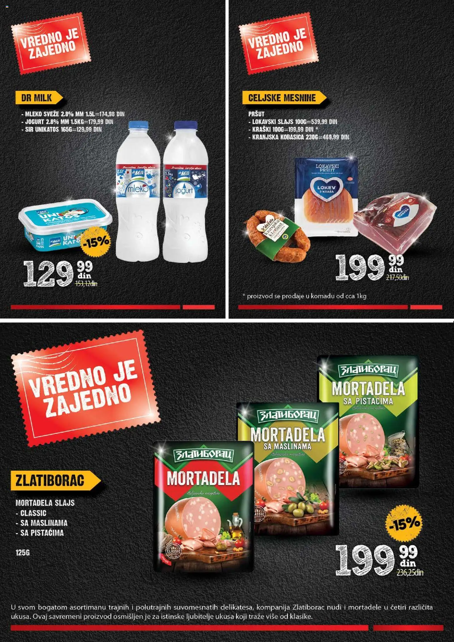 Roda katalog - važi od 11.12.2025 | Strana: 4 | Proizvode: Pršut, Mortadela, Jogurt, Kobasica