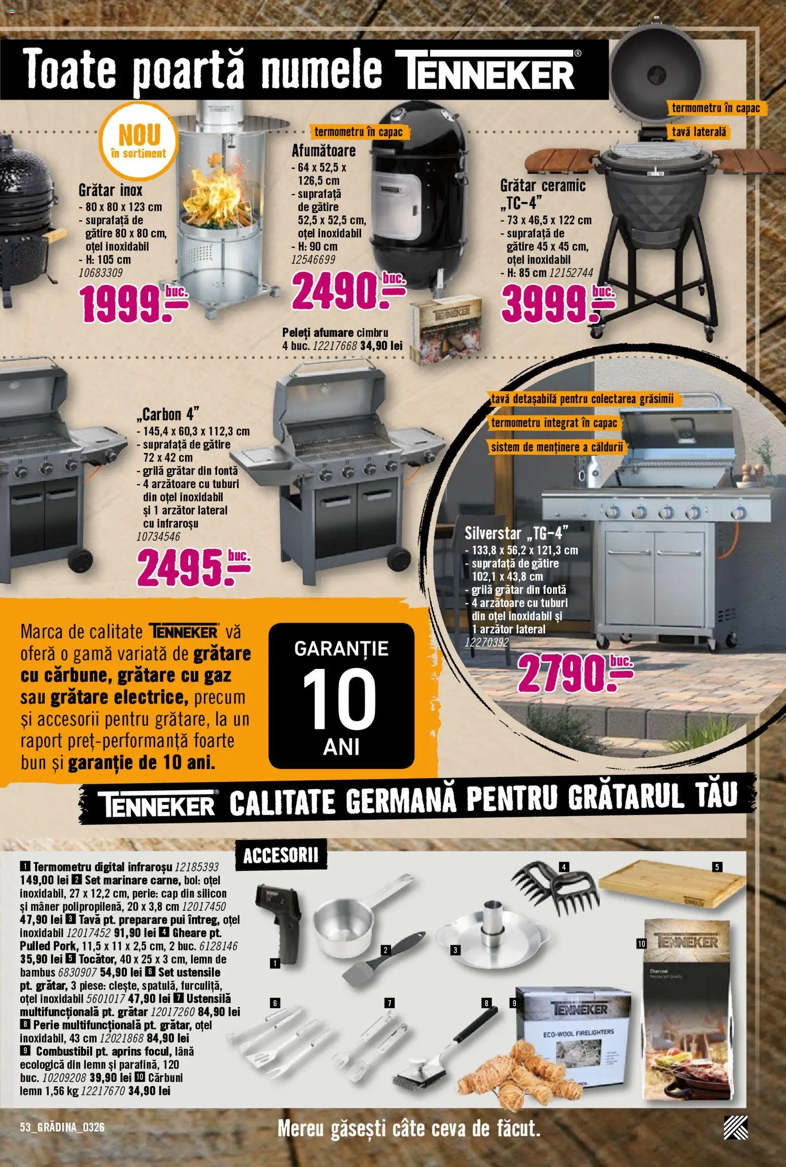 Noul catalog Hornbach – valabil de la 23.03.2026 | Pagină: 53 | Produse: Bol, Grătar, Hacıyatmaz Kedi Oyuncağı, Perie