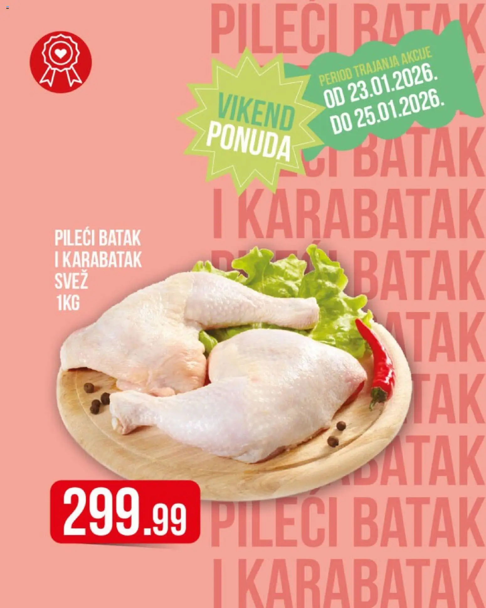Metalac Proleter katalog - važi od 23.01.2026 | Strana: 1 | Proizvode: Pileći batak