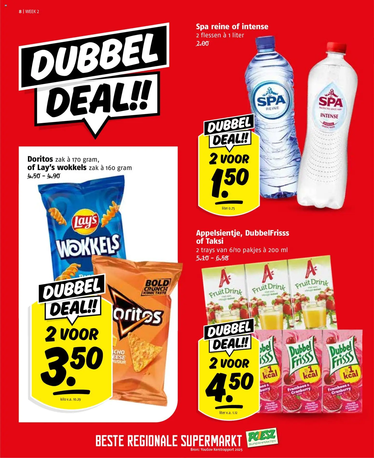 {H1} | Pagina: 8 | Producten: Zak, Doritos, Fruit