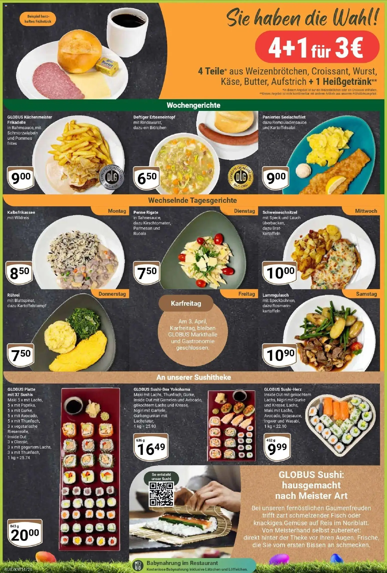 Globus prospekt Rüsselsheim	 – gültig ab 30.03.2026 | Seite: 6 | Produkte: Pommes, Pommes frites, Fisch, Lachs