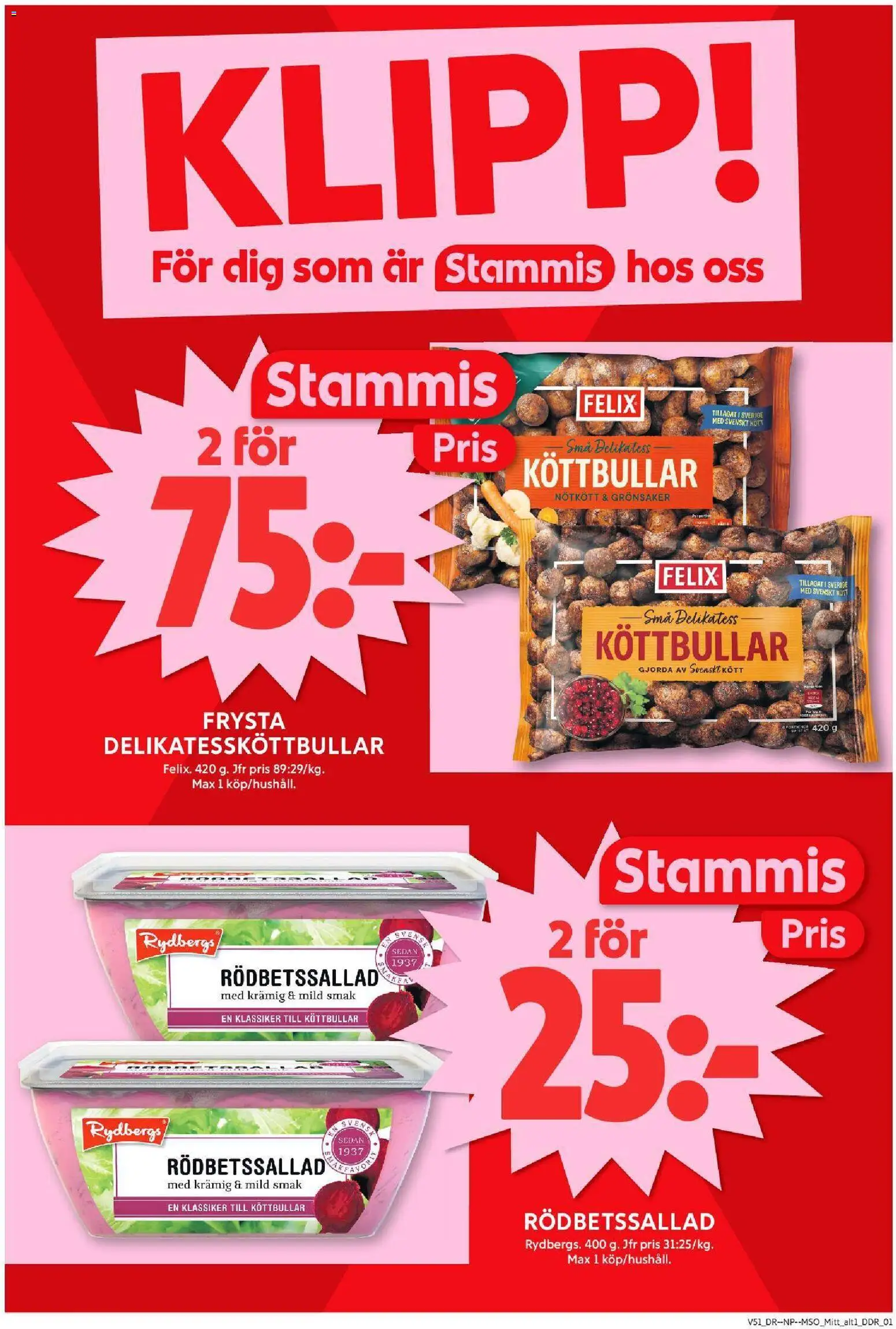 ICA Maxi reklamblad aktuell från 15.12.2025 | Sida: 2 | Produkter: Rödbetssallad, Köttbullar, Nötkött