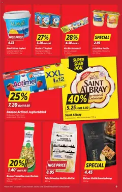 Almal Süzme Joghurt, nach türkischer Art, 10% Milchfett, 1 kg ab 14.10.2025 gültig | Seite: 9 | Produkte: Actimel, Joghurt, Fondue