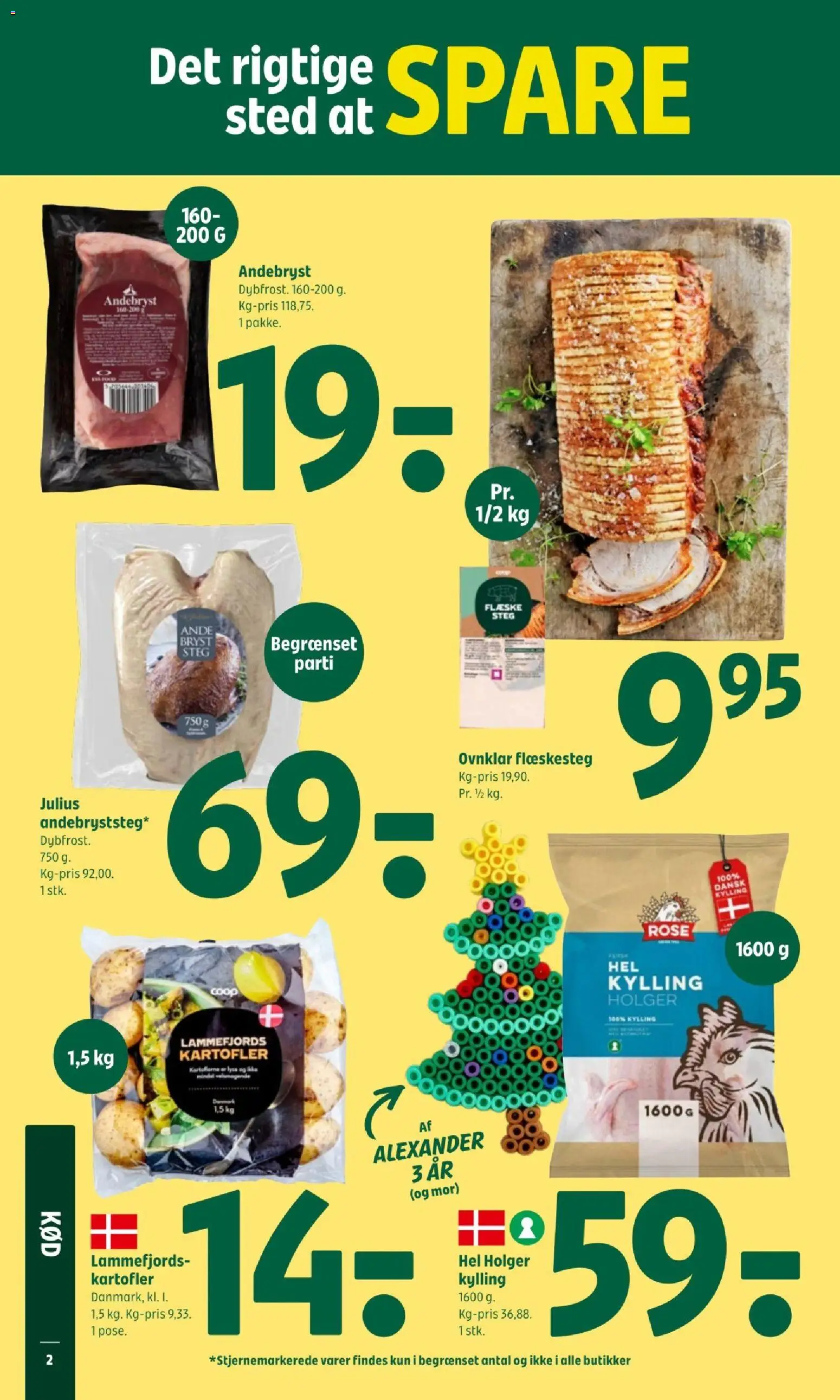 Coop 365 tilbudsavis – gyldig fra 11.12.2025 | Side: 2 | Produkter: Kartofler, Flæskesteg