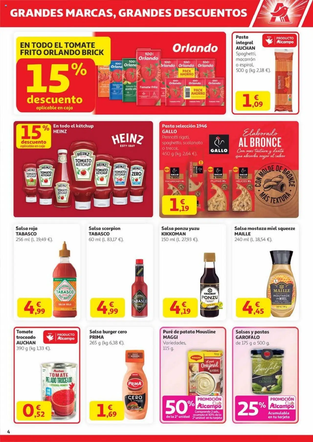 Alcampo - Canarias │ válido desde el 23.10.2025 | Página: 4 | Productos: Ψηφιακή κάμερα, Aceite, Pasta, Caja