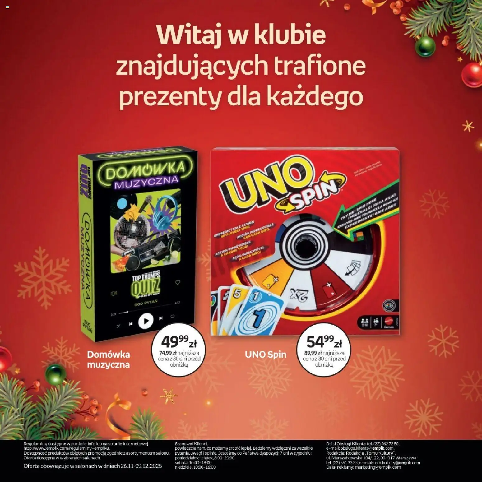 Empik promocje - Xmas Zabawki od 26.11.2025 | Strona: 64 | Produkty: Top