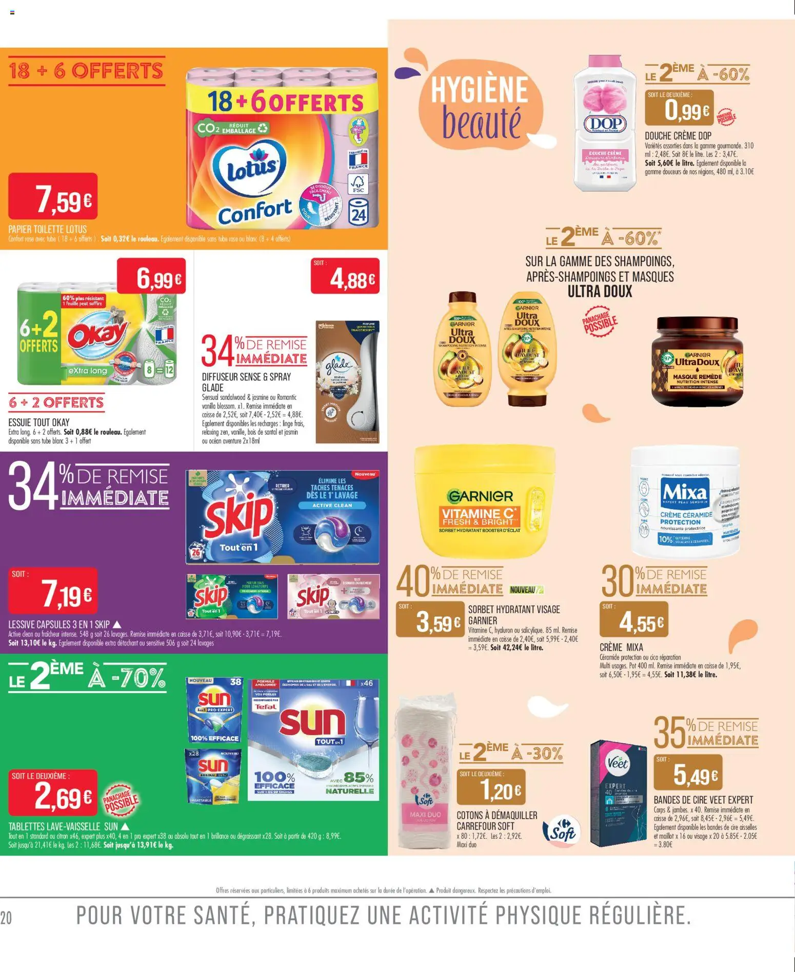 {H1} | Page: 22 | Produits: Cire, Masque, Douche, Lessive