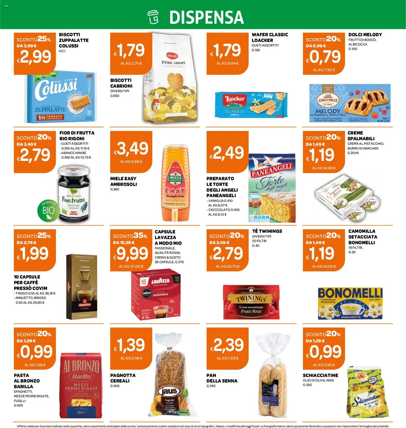 Volantino Ekom del 04.11.2025 | Pagina: 2 | Prodotti: Frutta, Arachidi, Lavazza, Penne