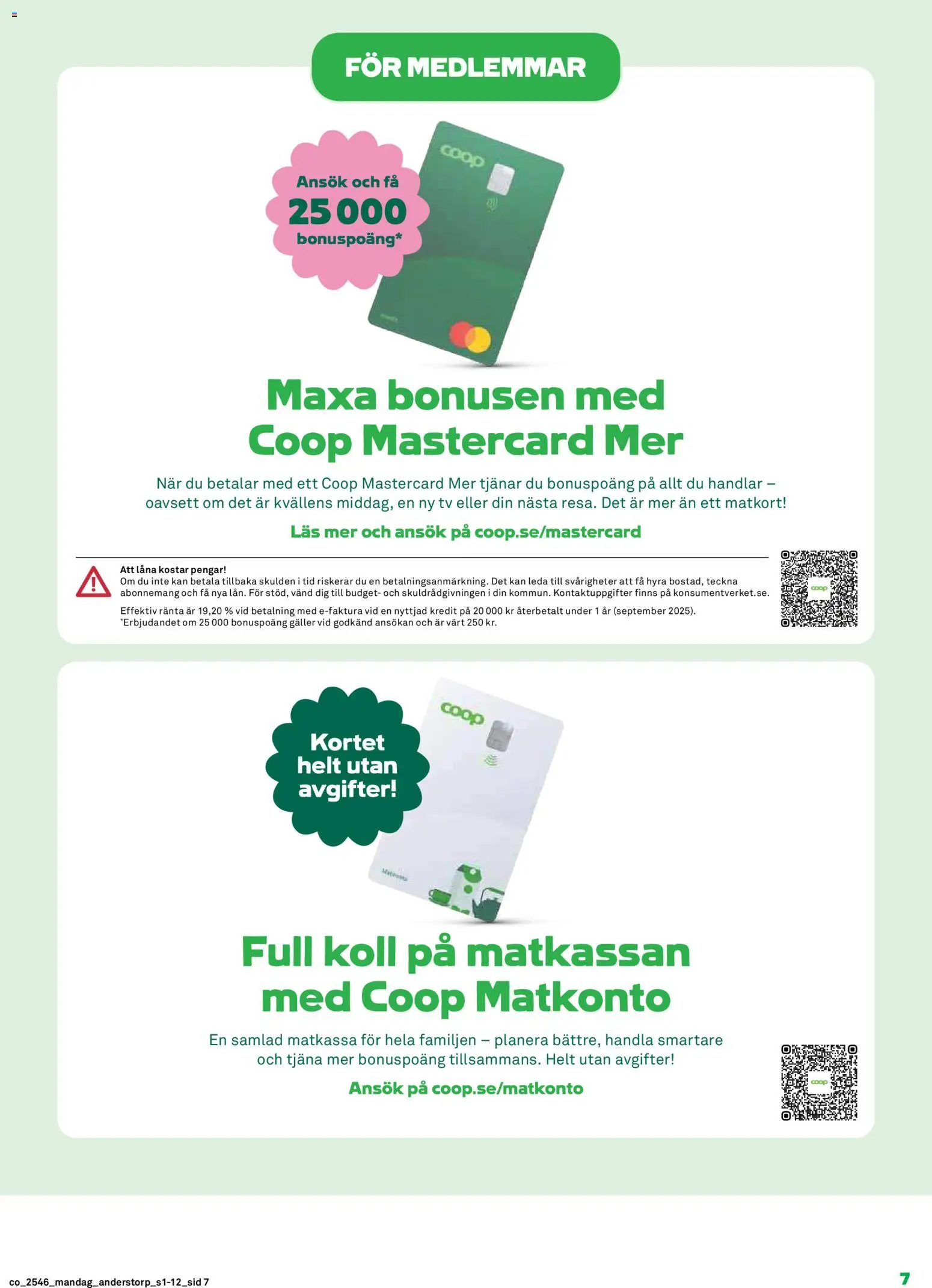 Coop reklamblad aktuell från 10.11.2025 | Sida: 7 | Produkter: Galler, Tv
