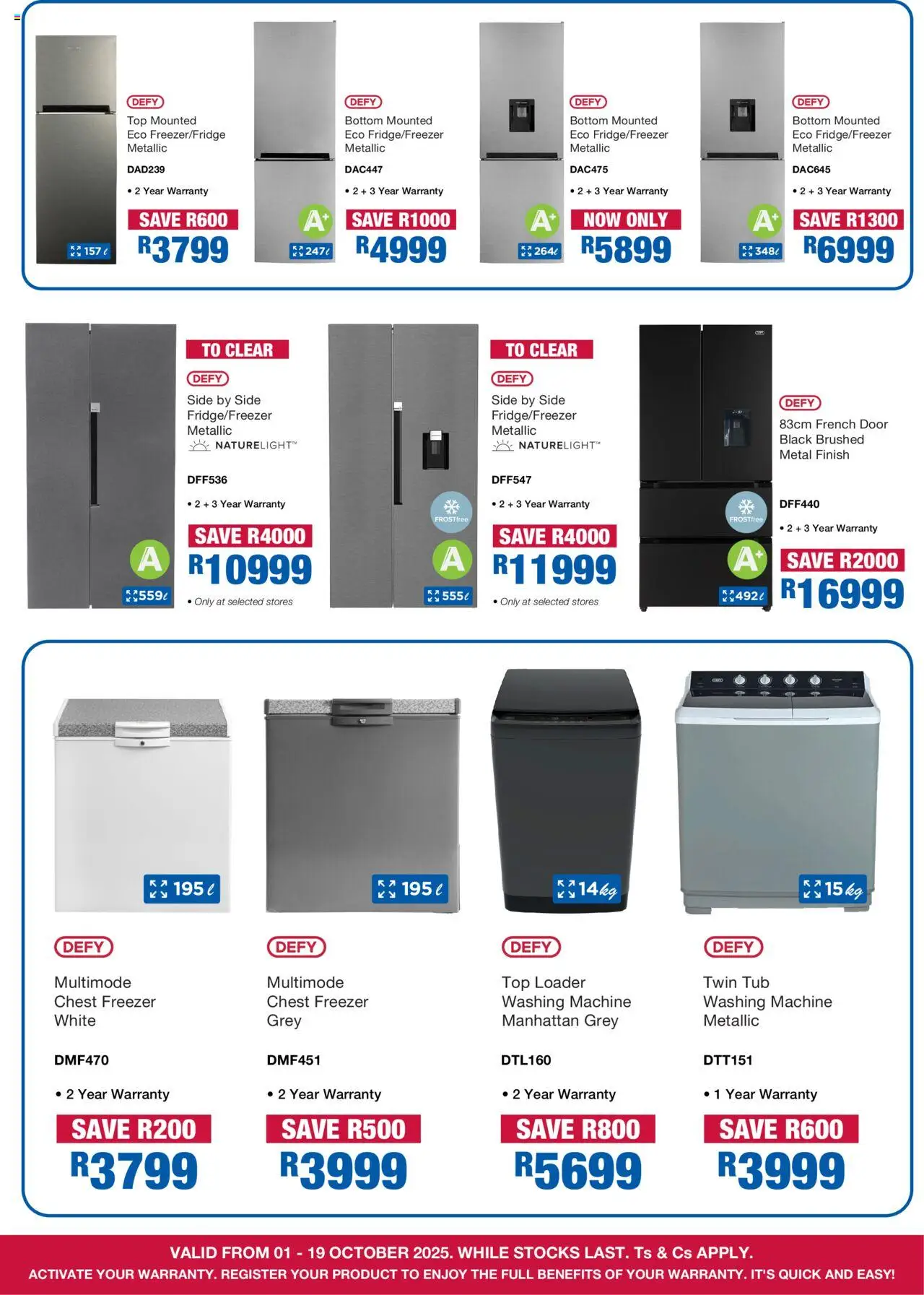 New OK Furniture catalogue – valid from 01.10.2025 | Page: 2 | Products: Freezer, Washing machine, Chest freezer