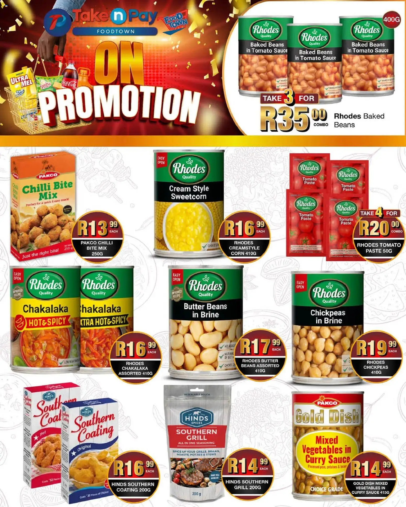 New Take n Pay catalogue – valid from 27.04.2026 | Page: 9 | Products: Seasoning, Cream, Potatoes, Sauce