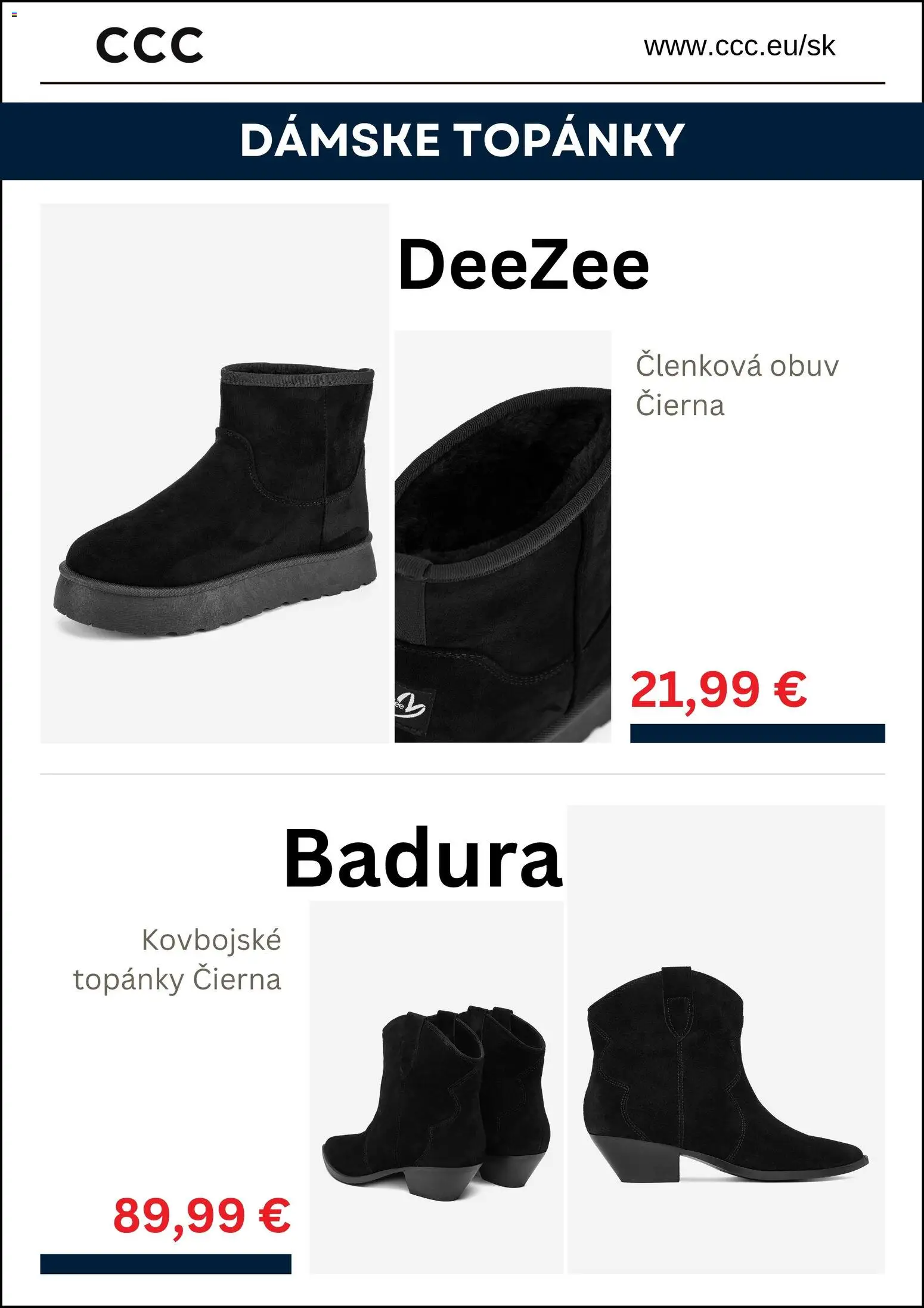 Nové CCC akcie – leták je platný od 19.11.2025 | Strana: 5 | Produkty: Topánky