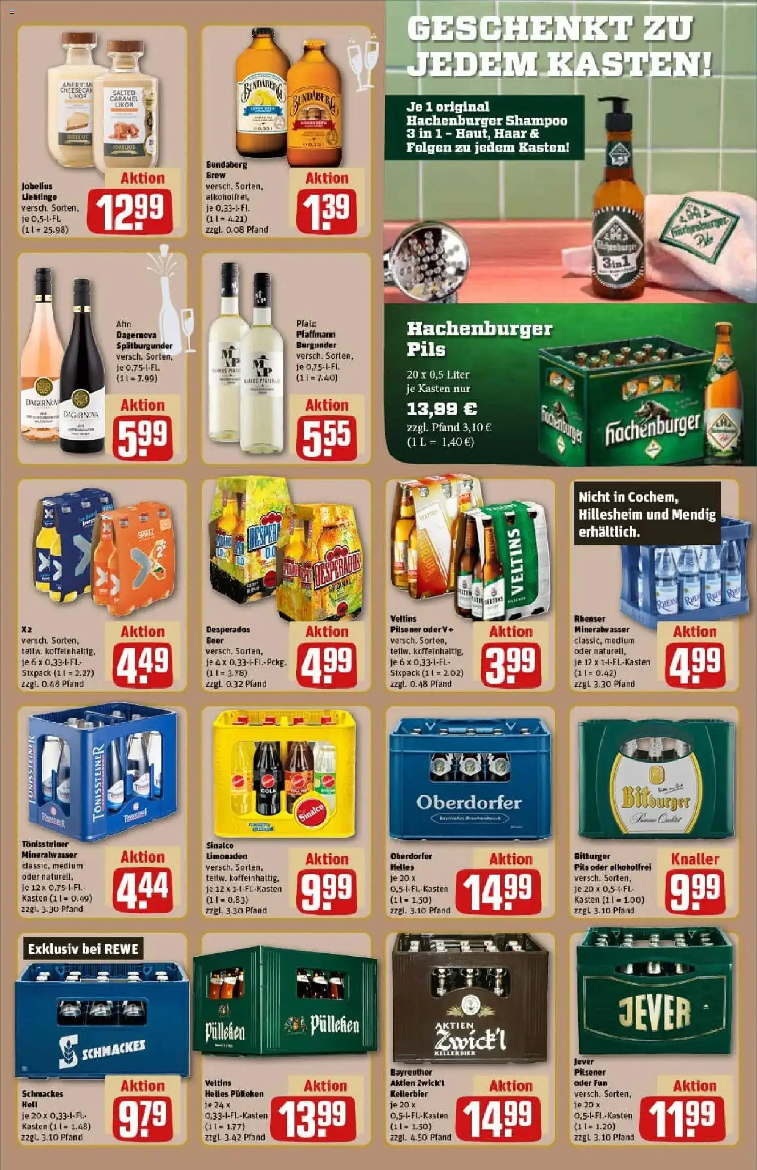 Rewe prospekt Cochem / Cond	 – gültig ab 22.12.2025 | Seite: 15 | Produkte: Sinalco, Cola, Mineralwasser, Jever