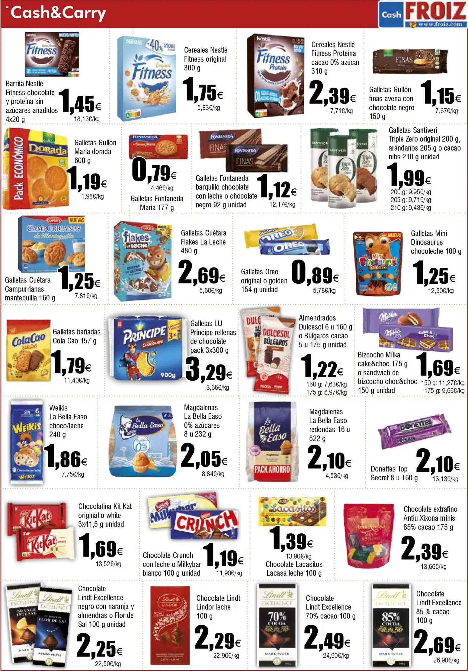 Froiz - Folleto Cash │ válido desde el 12.11.2025 | Página: 4 | Productos: Leche, Chocolate, Cereales, Bizcocho