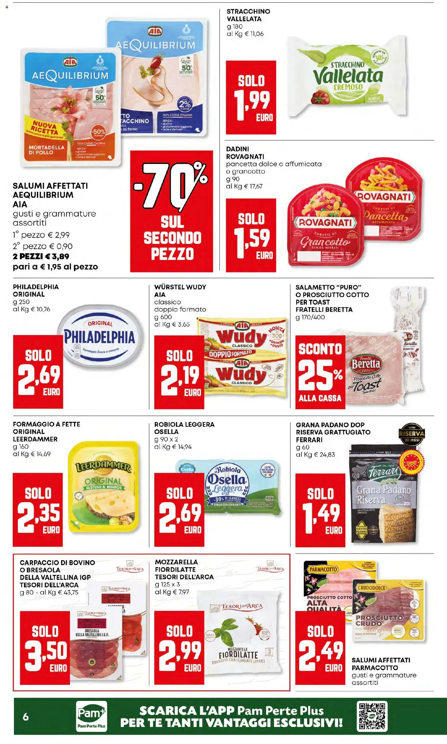 Volantino Panorama del 02.01.2026 | Pagina: 6 | Prodotti: Bovino, Prosciutto Cotto, Mozzarella, Robiola