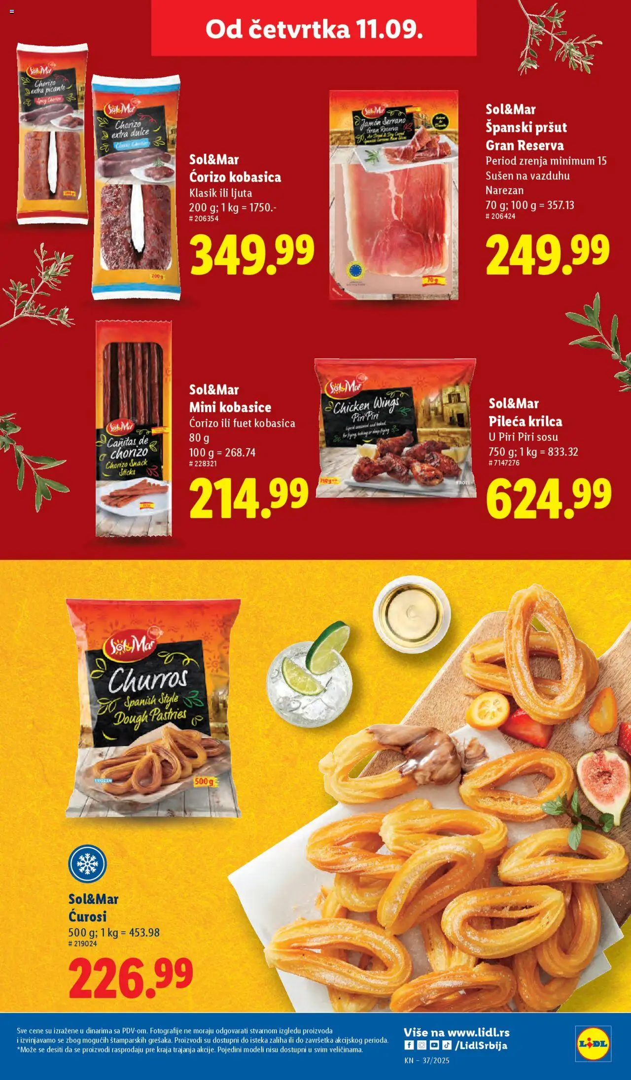 Lidl katalog - važi od 11.09.2025 | Strana: 15 | Proizvode: Šal, Pršut, Kobasica