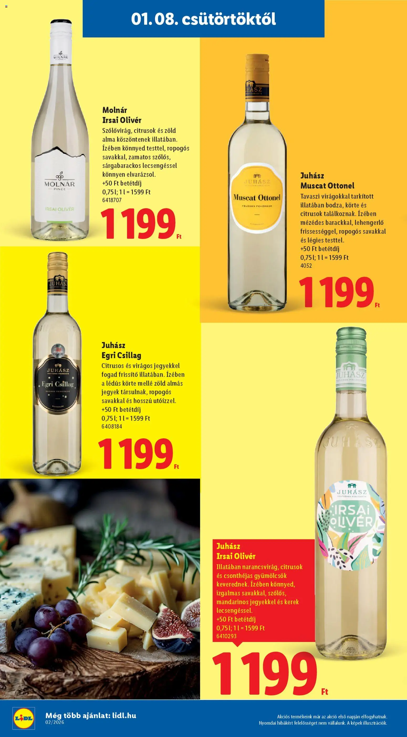 Lidl akciós ujság - amely érvényes a következő dátumtól: 08.01.2026 | Oldal: 4 | Termékek: Körte, Alma