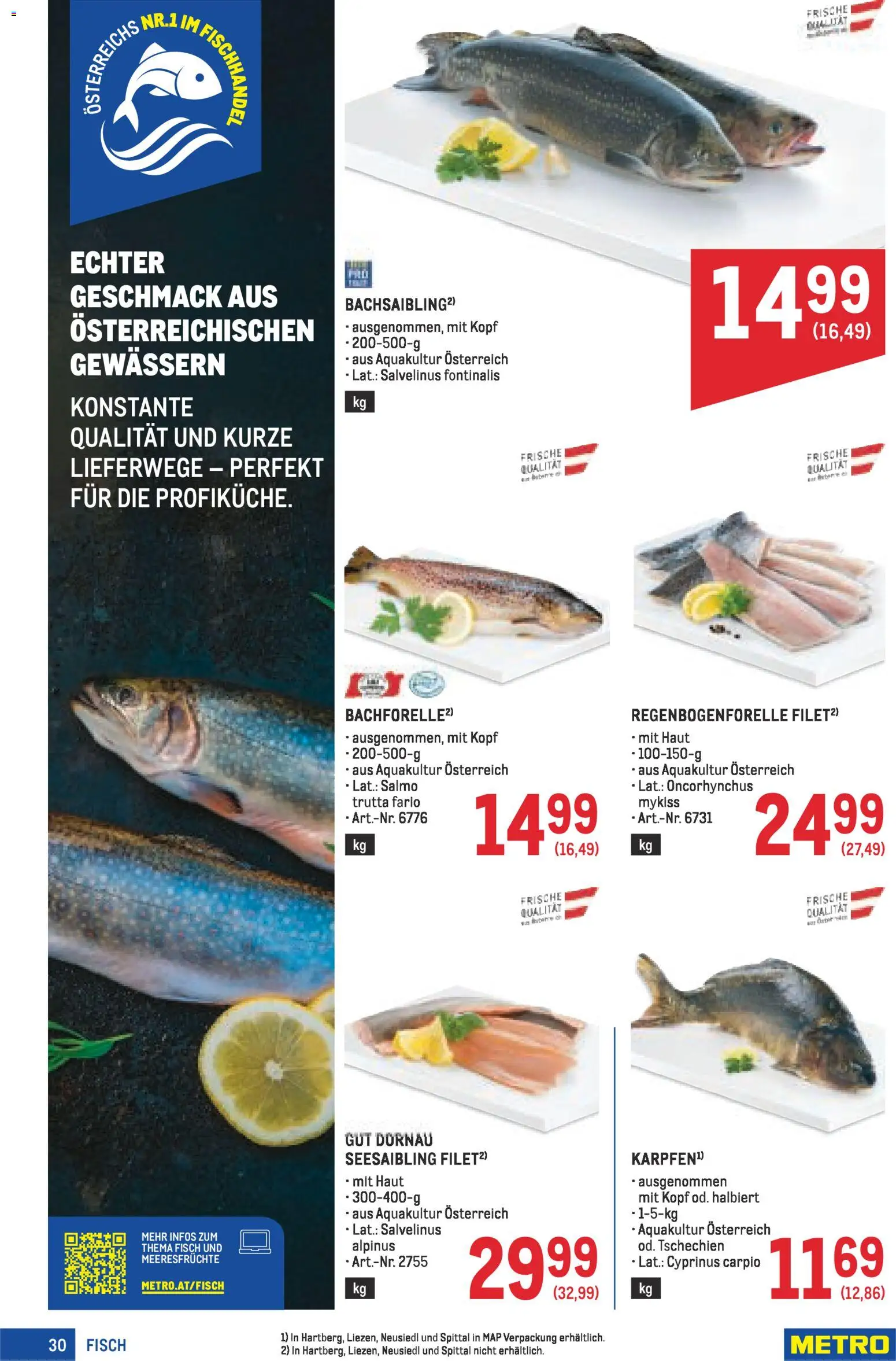 Metro angebote Profi gültig ab 11.12.2025 | Seite: 30 | Produkte: Meeresfrüchte, Fisch