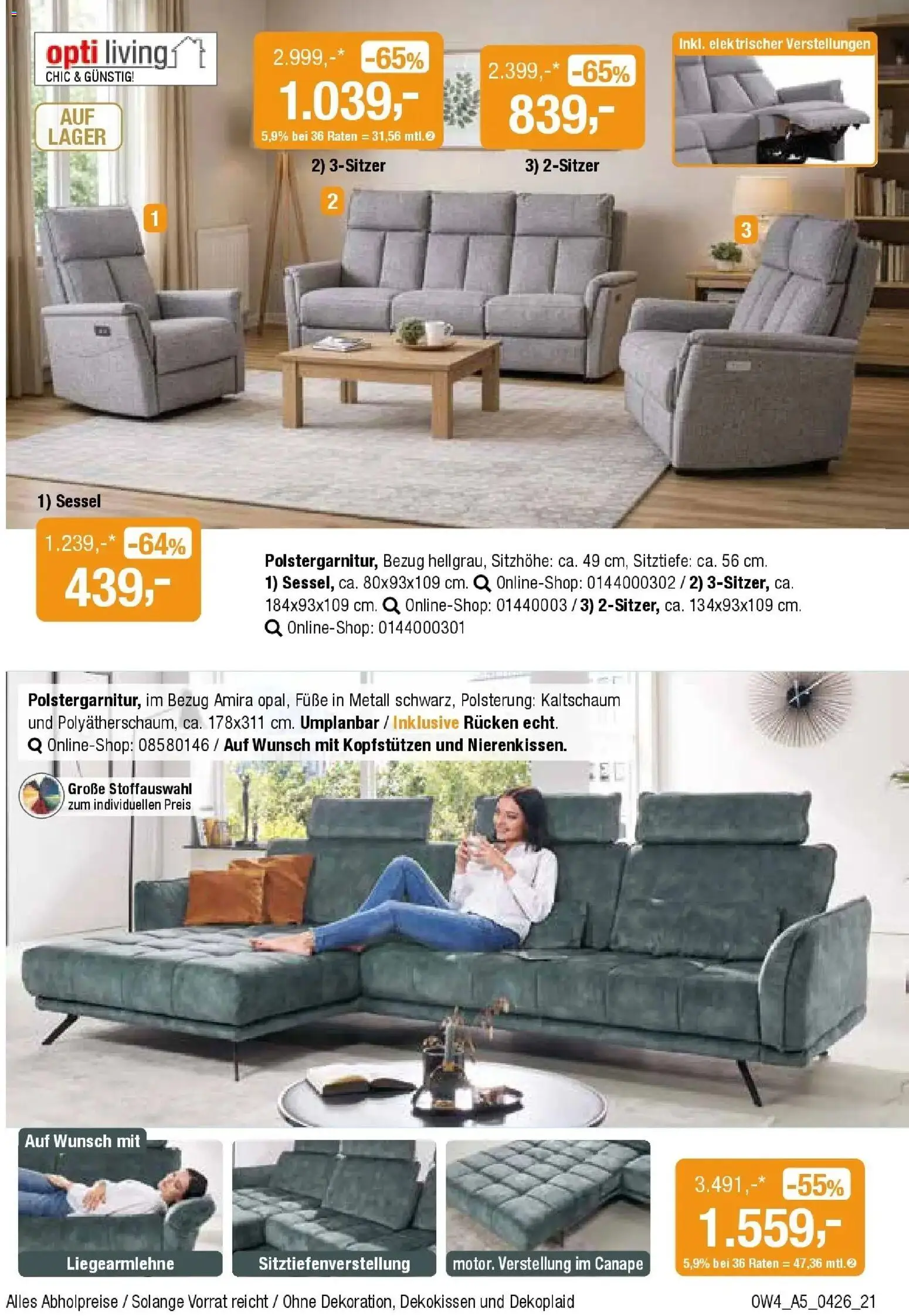 Angebote - Für Zuhause-Liebhaber – gültig ab 01.04.2026 | Seite: 21 | Produkte: Sessel