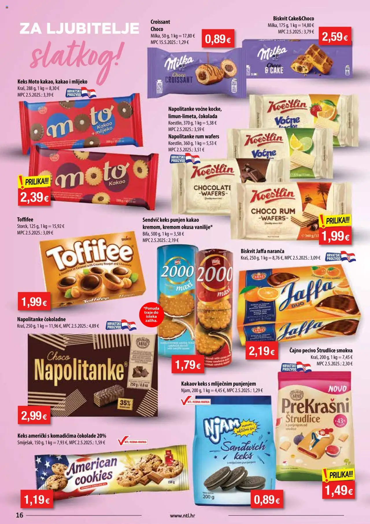 NTL katalog | vrijedi od 06.08.2025 | Stranica: 16 | Proizvodi: Čokolada, Rum, Kakao, Pecivo