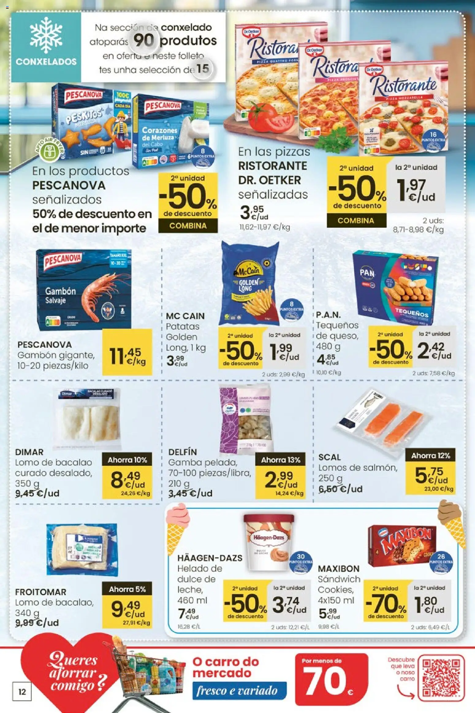 Eroski - Quieres ahorrar conmigo │ válido desde el 26.03.2026 | Página: 12 | Productos: Helado, Gamba
