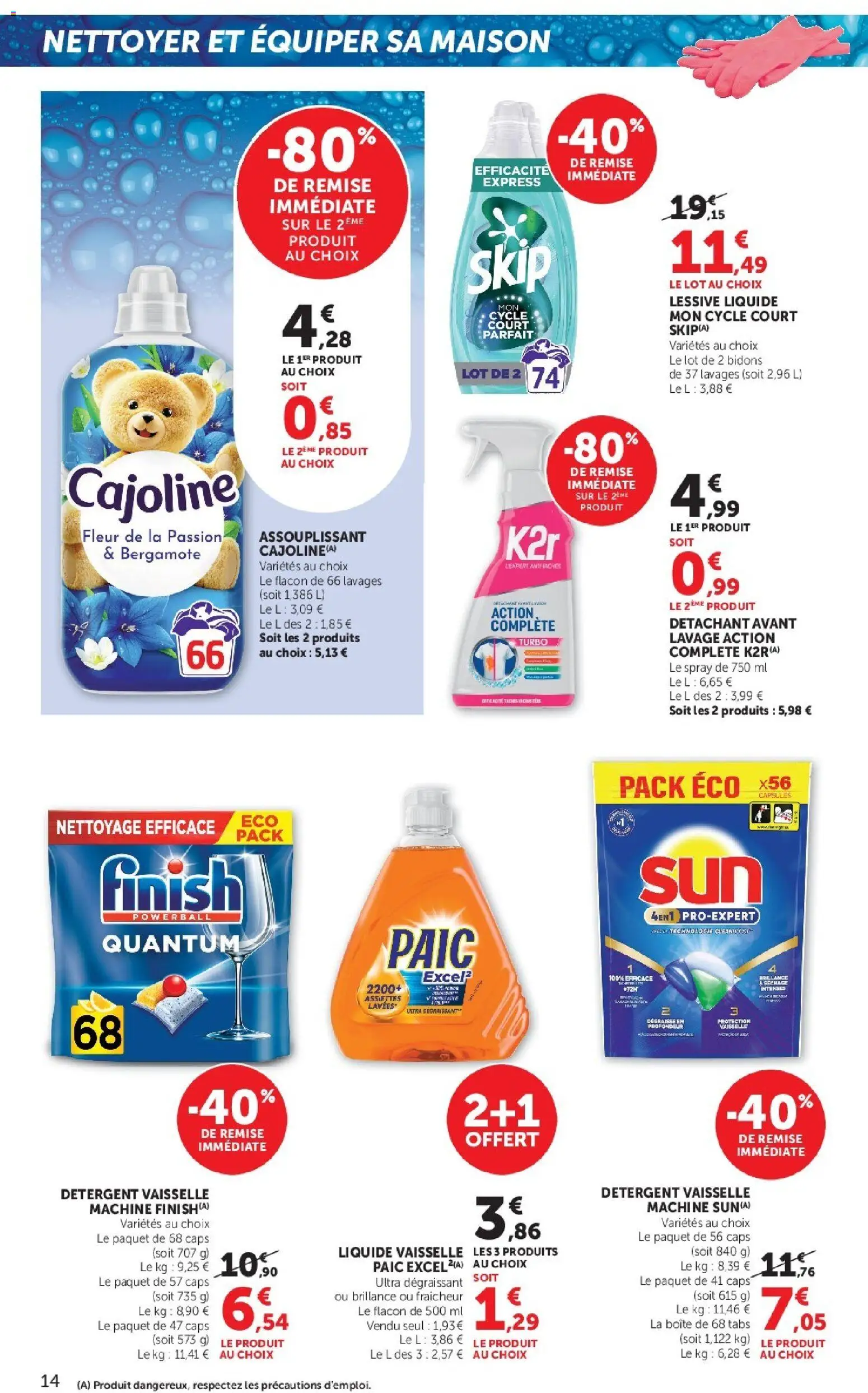 {H1} | Page: 14 | Produits: Bergamote, Liquide vaisselle, Détachant, Lessive