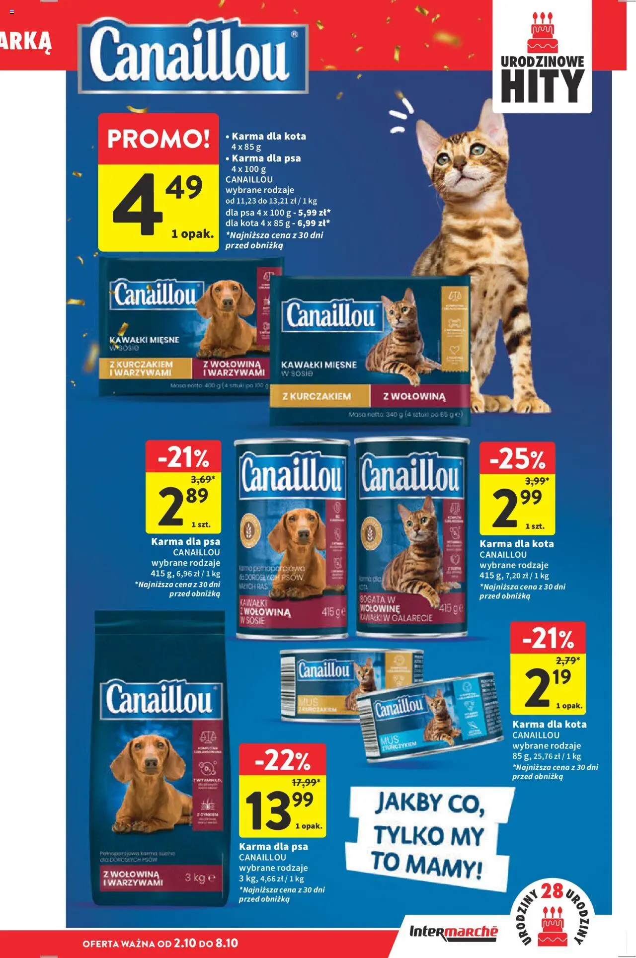 Intermarche Gazetka od 02.10.2025 | Strona: 37 | Produkty: Karma dla kota, Karma dla psa, Wołowina