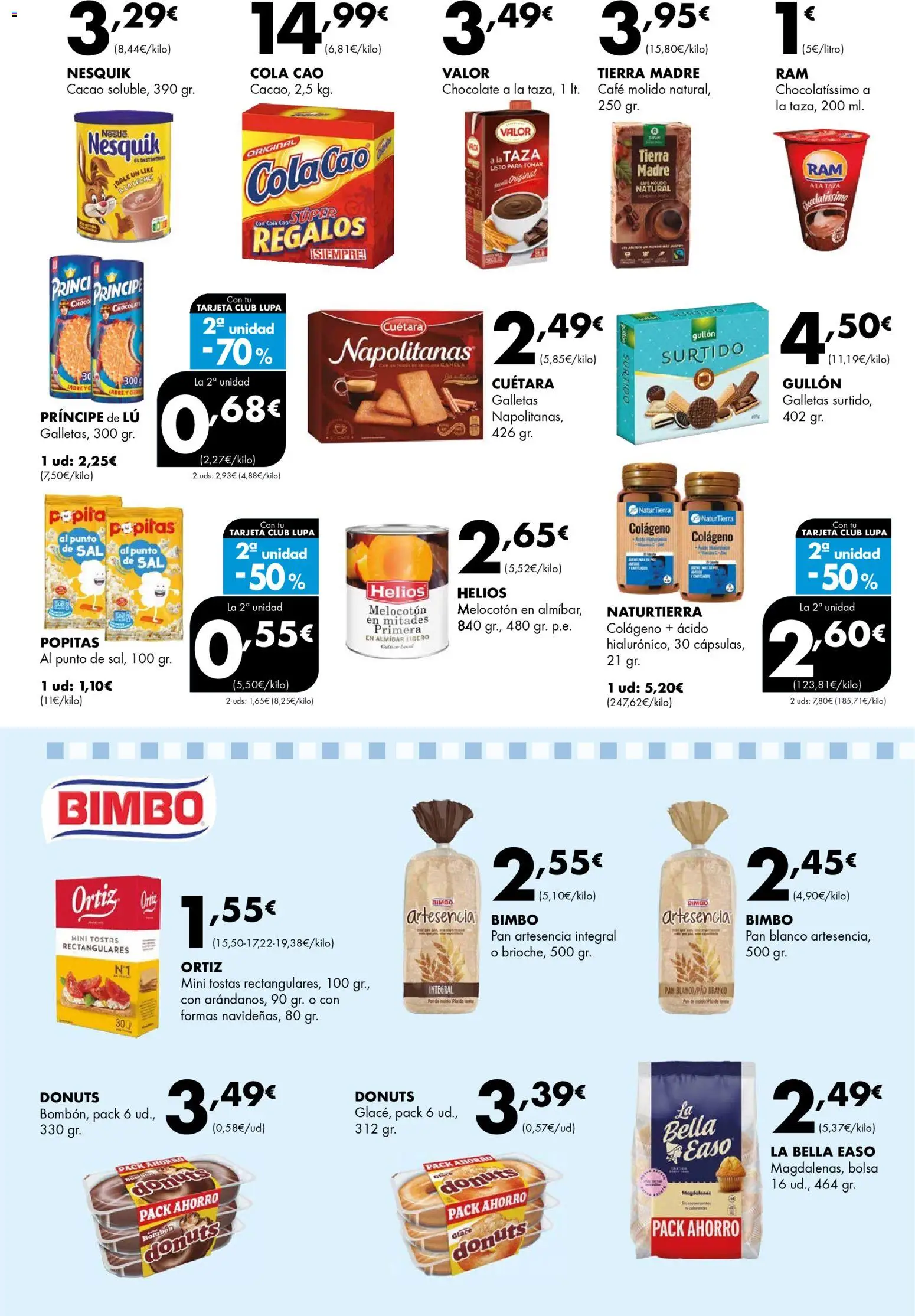 Lupa Supermercados folleto │ válido desde el 27.11.2025 | Página: 11 | Productos: Leche, Café, Café molido, Galletas