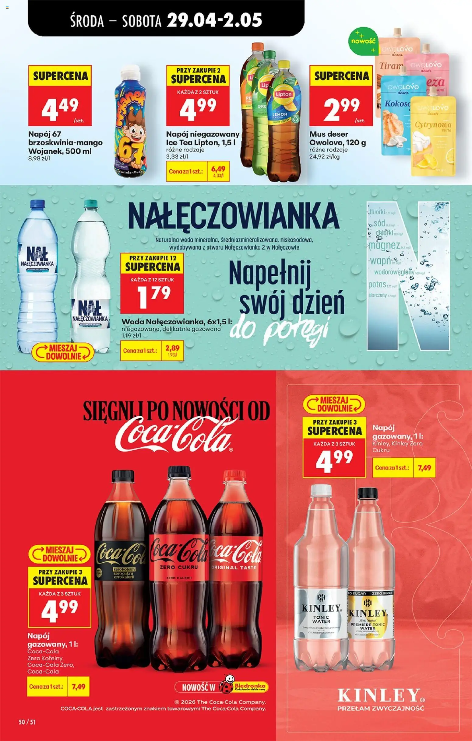 Biedronka gazetka od środy od 29.04.2026 | Strona: 81 | Produkty: Ice Tea, Woda