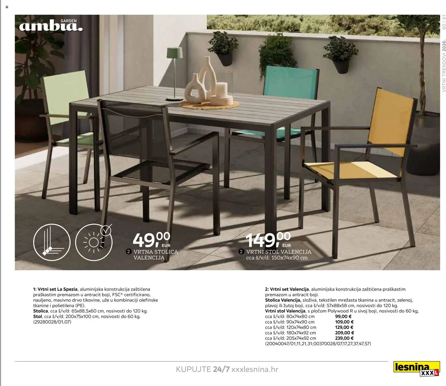 Lesnina katalog | vrijedi od 06.02.2026 | Stranica: 61 | Proizvodi: Stol, Stolica