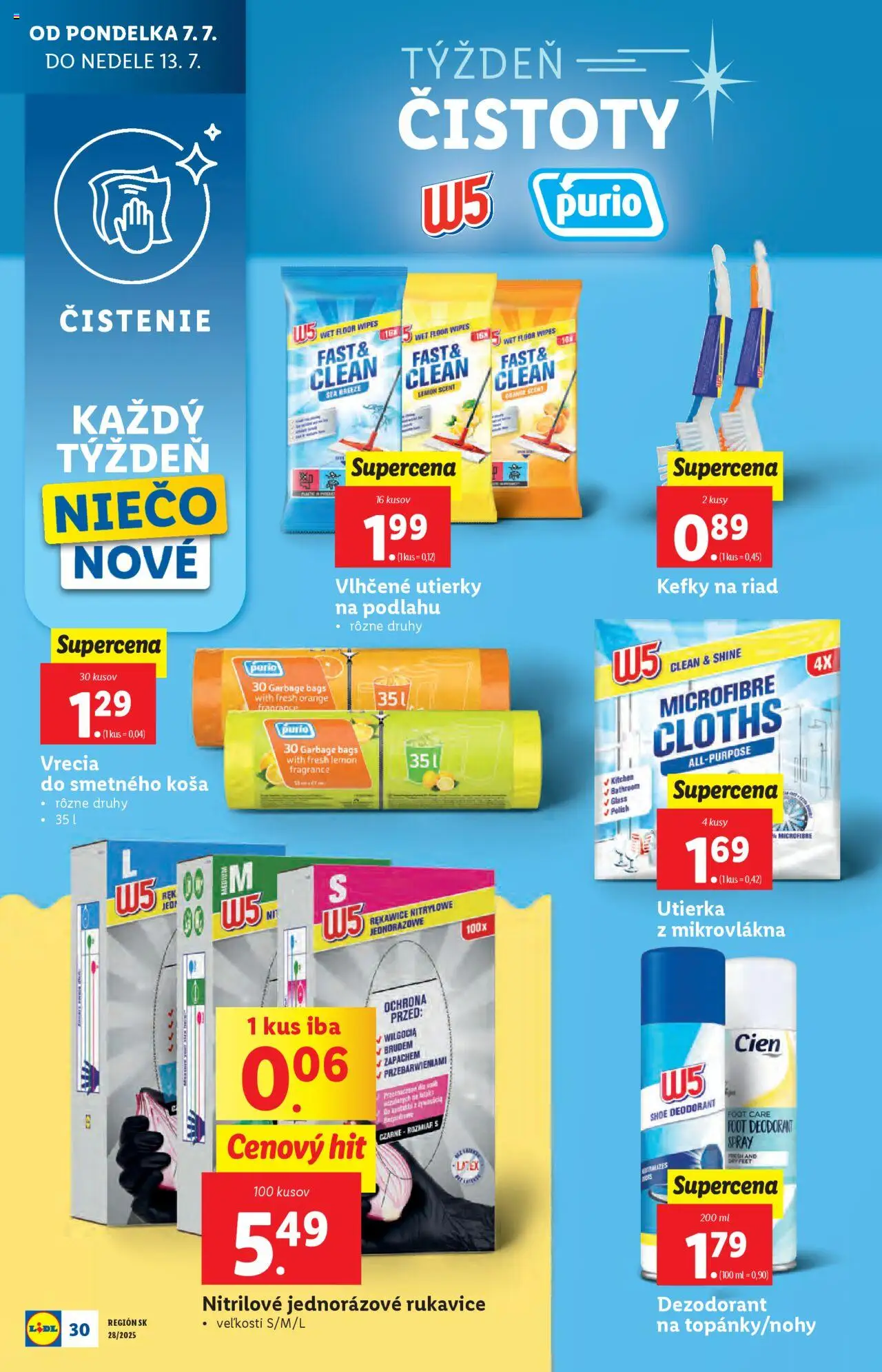 Lidl leták │ platný od 07.07.2025 | Strana: 32 | Produkty: Dezodorant, Rukavice