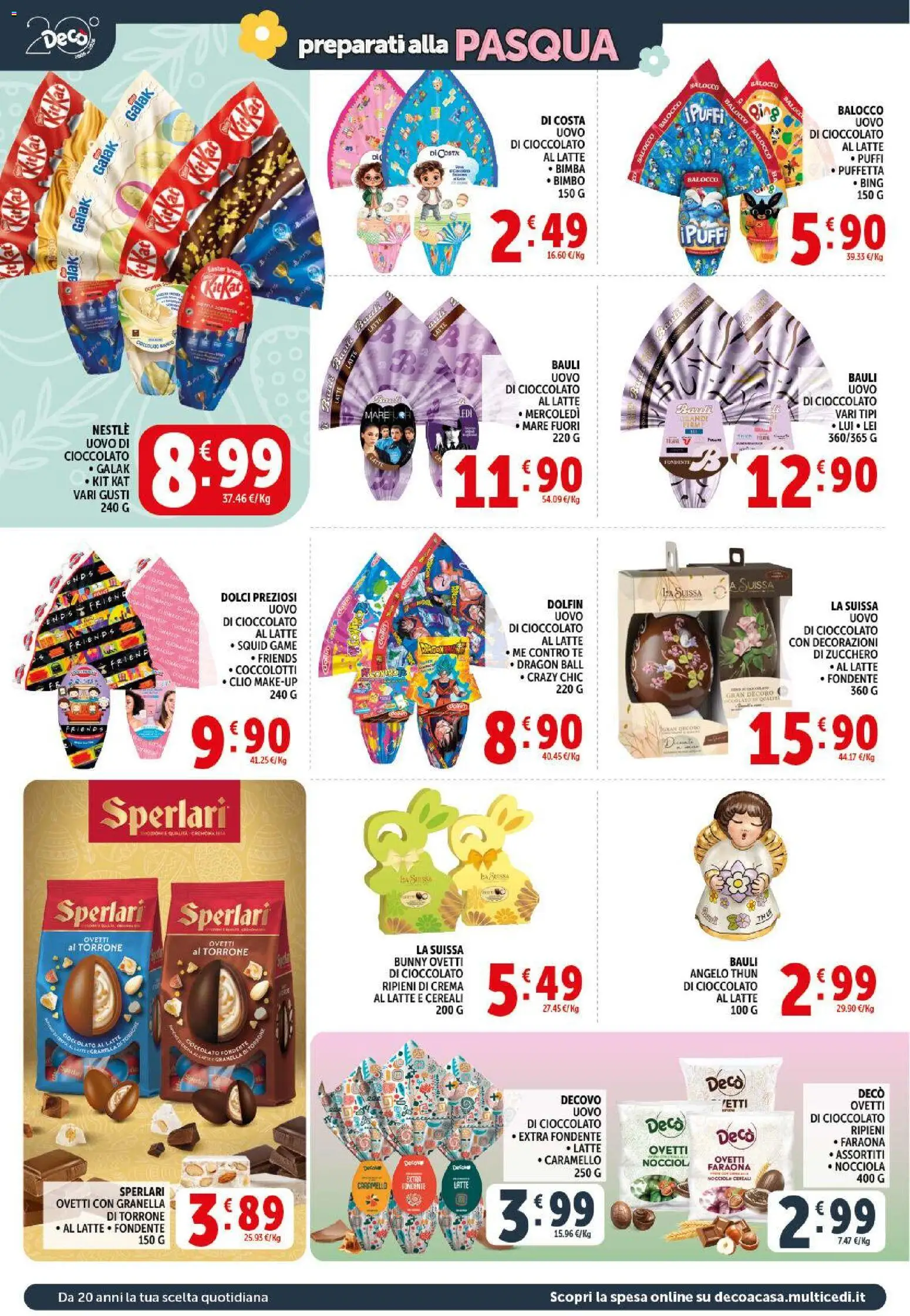 Volantino Decò del 17.03.2026 | Pagina: 2 | Prodotti: Cioccolato, Tè, Cereali, Zucchero