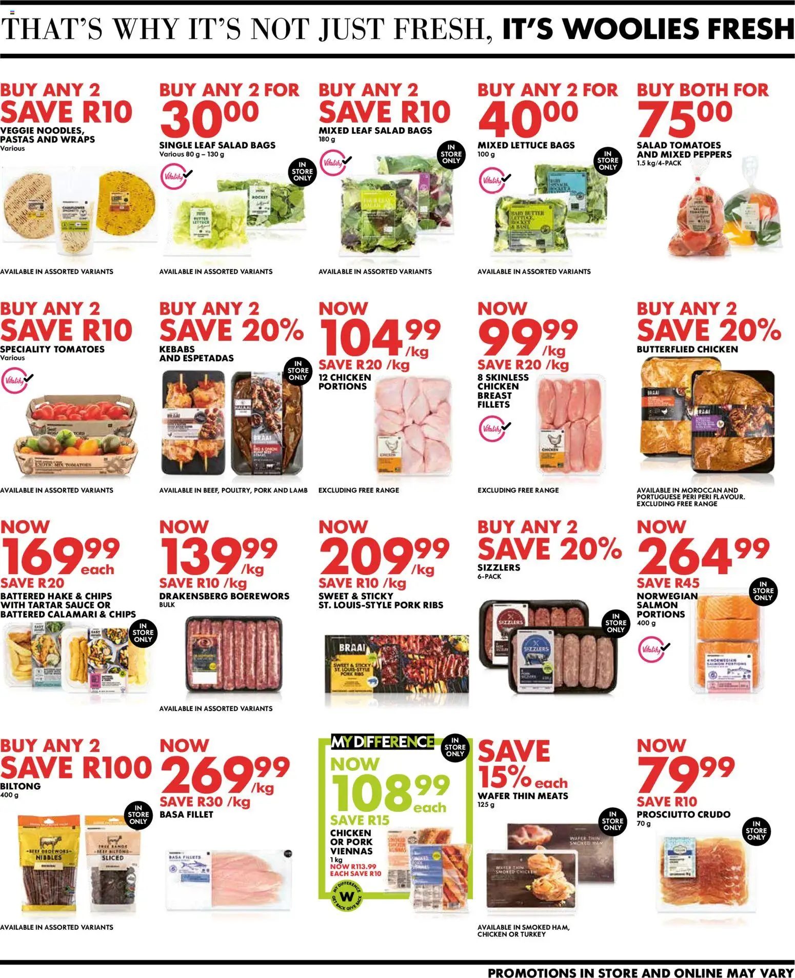 New Woolworths catalogue – valid from 26.01.2026 | Page: 3 | Products: Boerewors, Ribs, Chicken, Lettuce