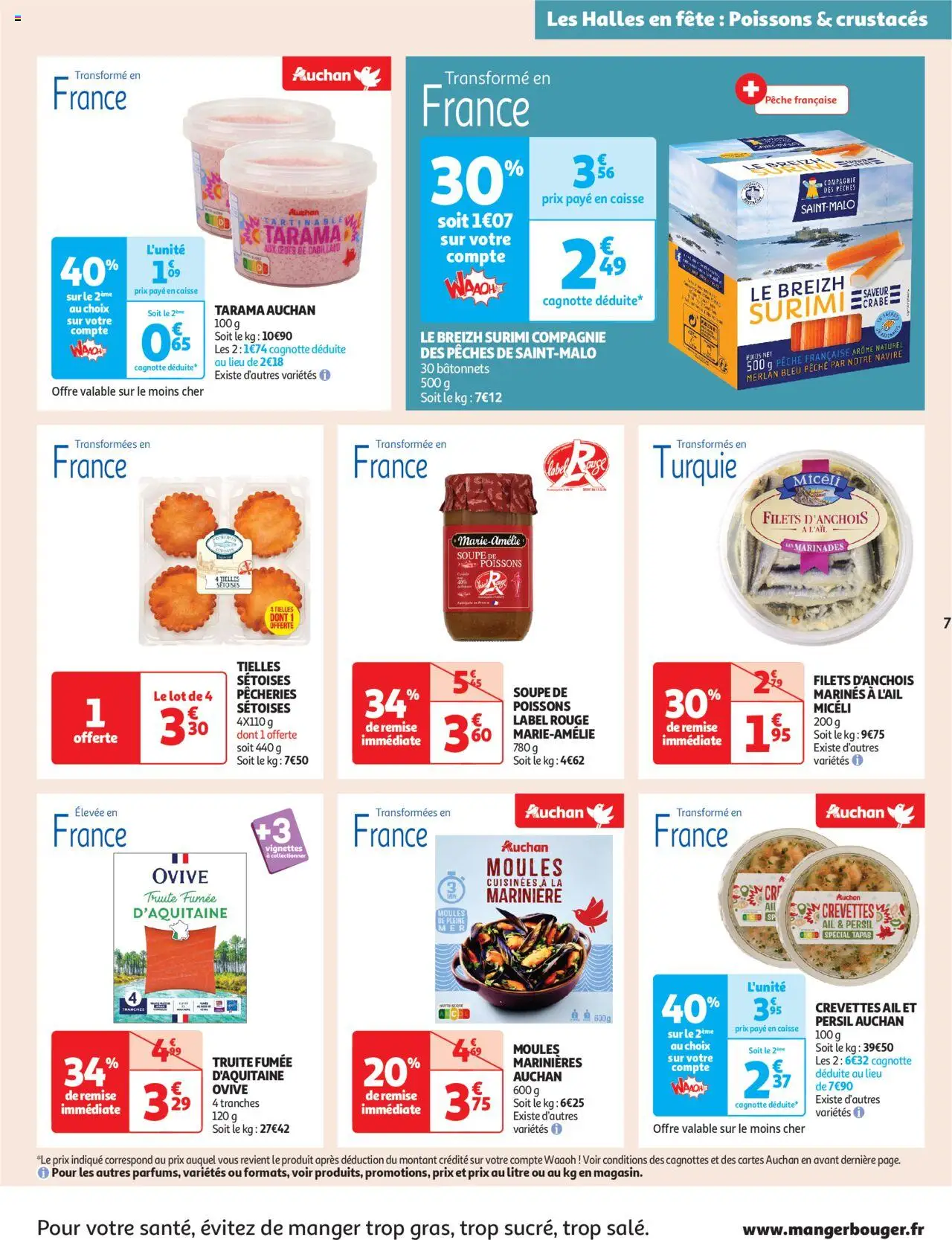  | Page: 7 | Produits: Pêche, Persil, Truite fumée, Crabe