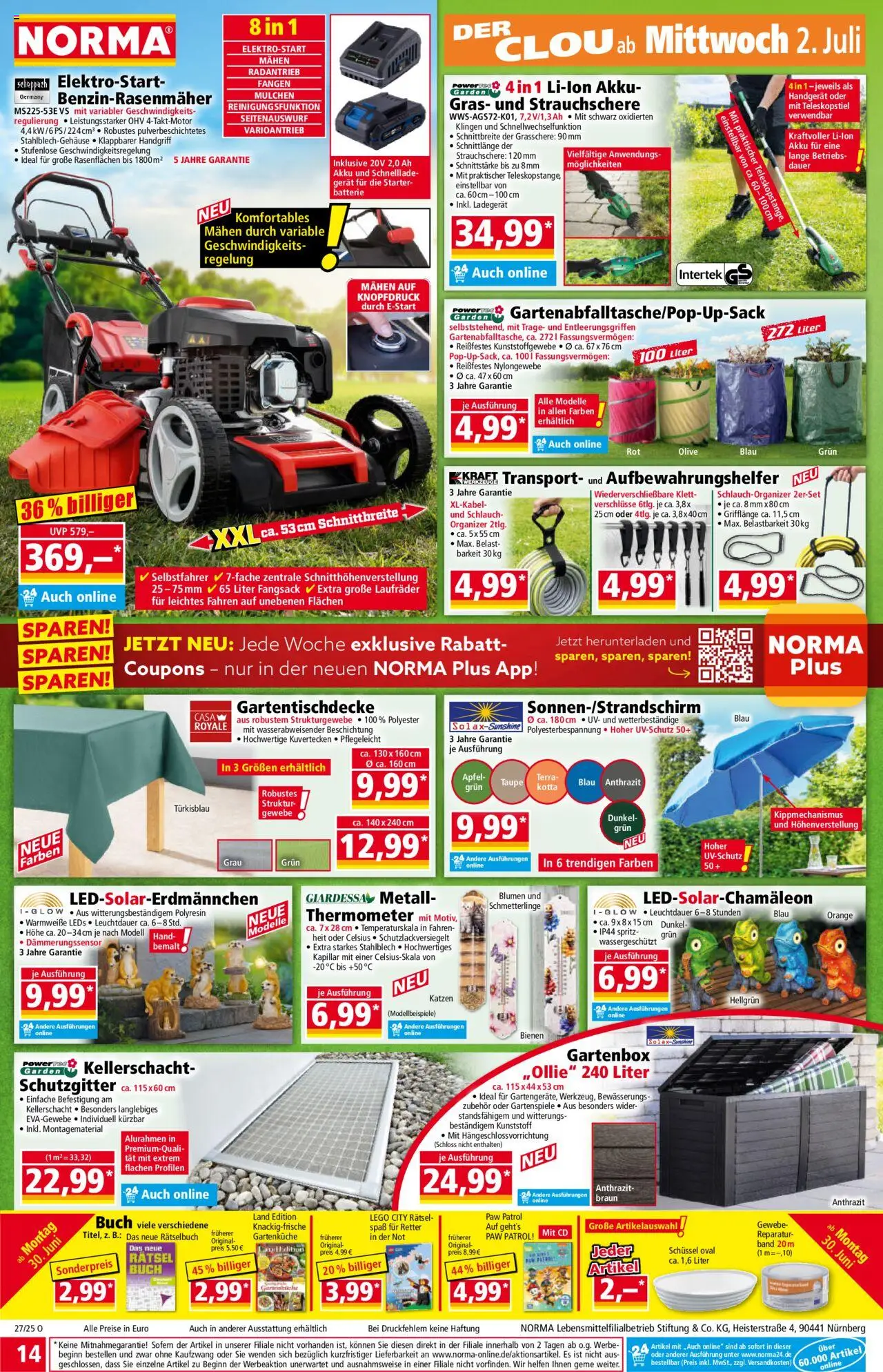 Norma Prospekt 	 - gültig ab dem 30.06.2025 | Seite: 15 | Produkte: Thermometer, Batterie, Hose, Ladegerät