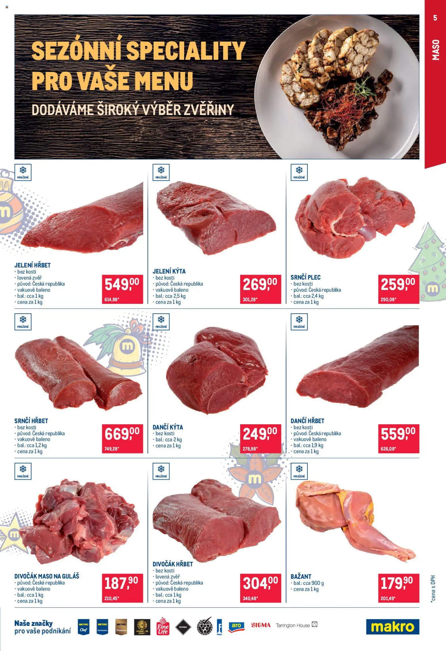 Makro leták - Gastronomie od 19.11.2025 | Strana: 5 | Produkty: Maso, Guláš, Kýta