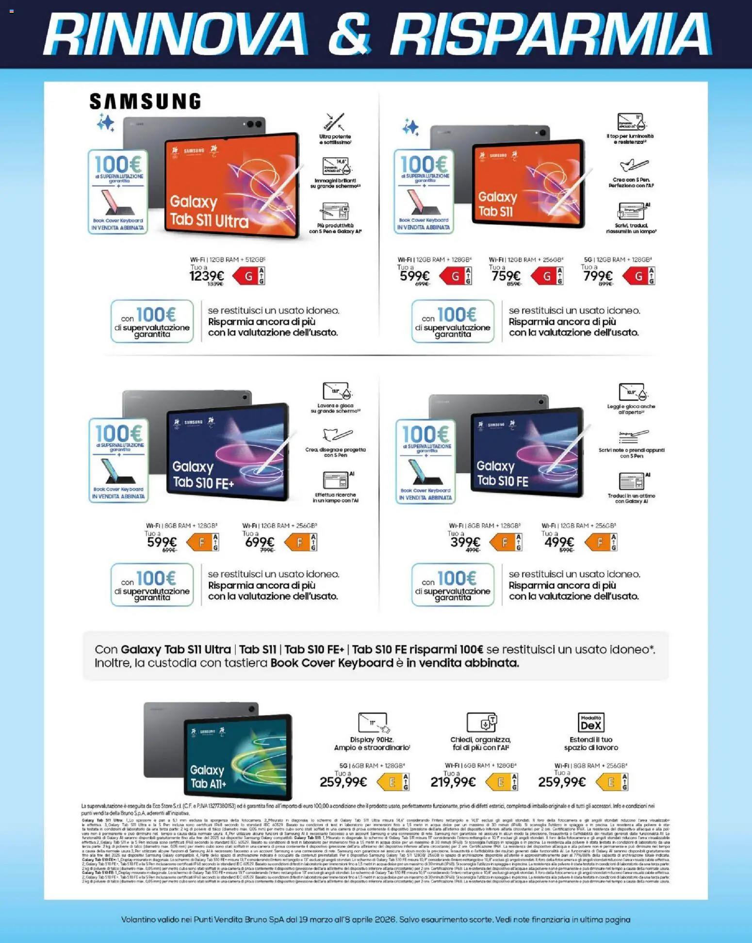 Volantino BRUNO del 19.03.2026 | Pagina: 12 | Prodotti: Schermo, Talco, Acqua, Top