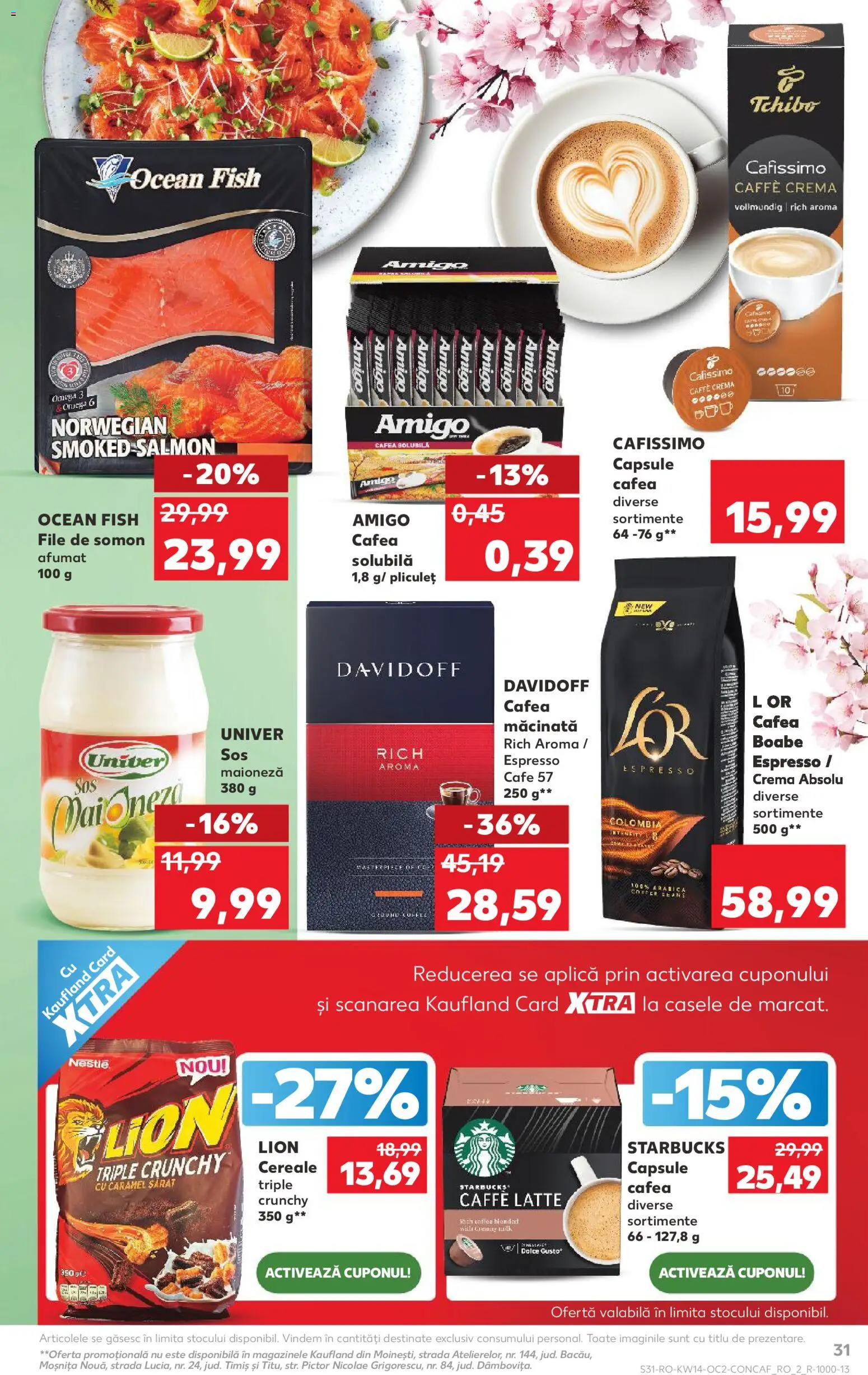 Noul catalog Kaufland – valabil de la 01.04.2026 | Pagină: 31 | Produse: Cremă, Cereale, Maioneză, Sos