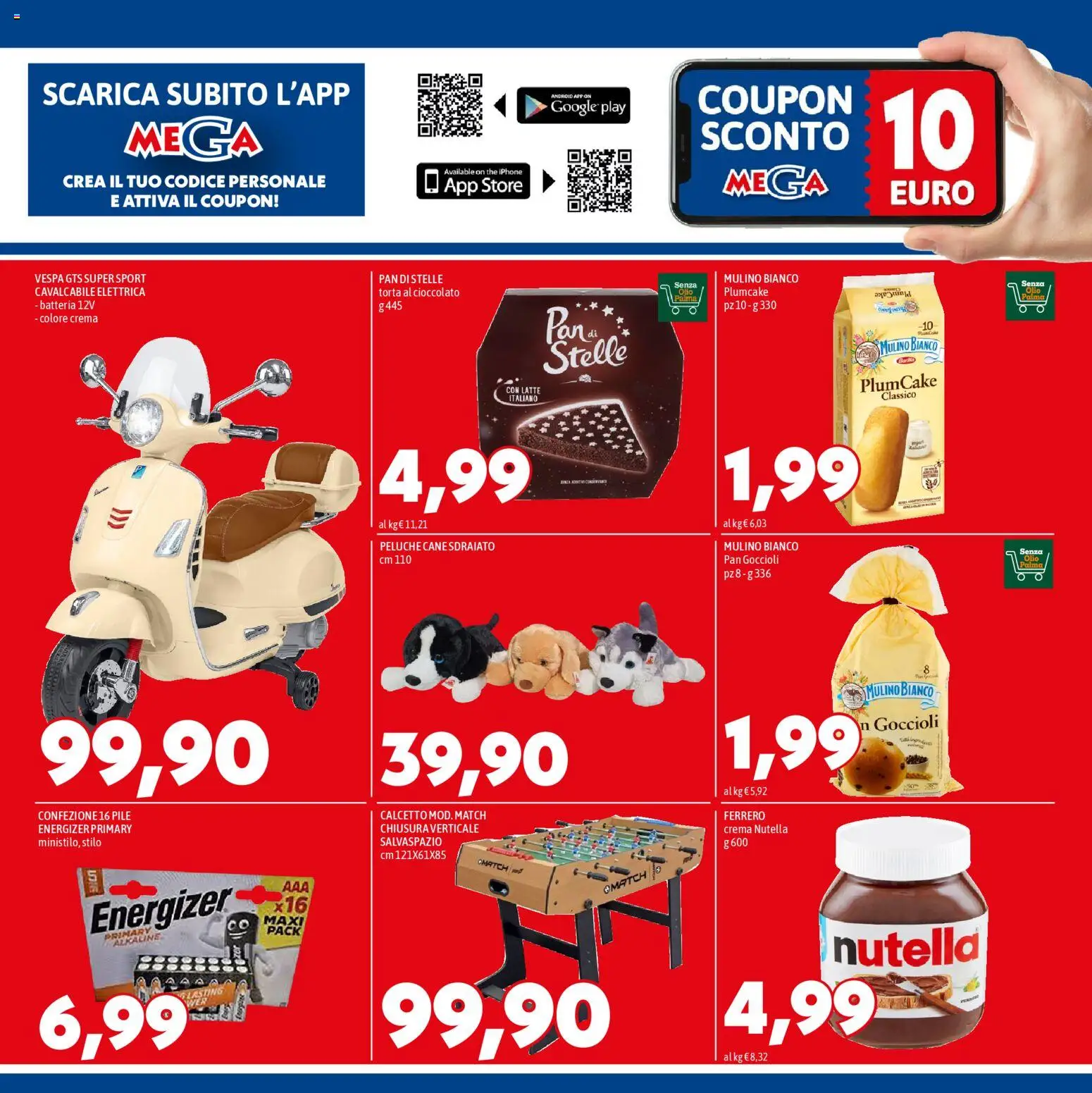 Volantino Mega del 13.11.2025 | Pagina: 7 | Prodotti: Nutella, Torta, Plumcake, Batteria