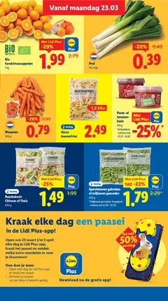Prei, Per stuk - Voorbeeld van een folder van Lidl, geldig van 23.03.2026 | Pagina: 7 | Producten: Tomaten, Pasta, Prei