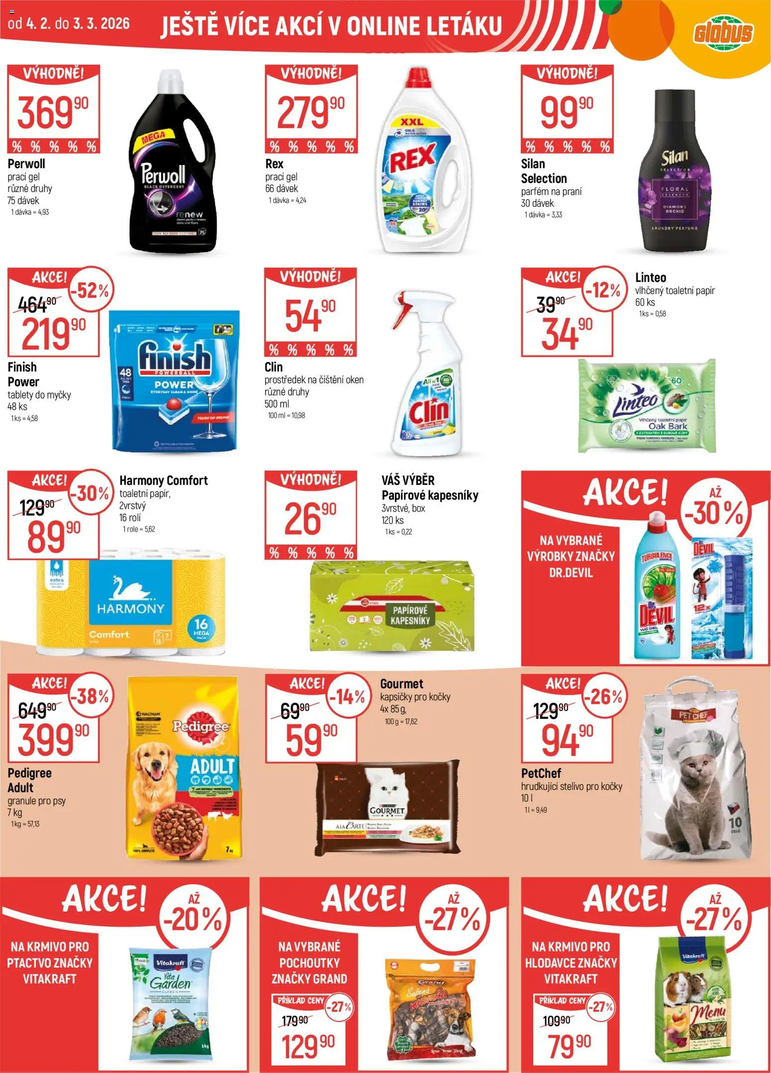 Globus leták - Karlovy Vary od 04.02.2026 | Strana: 38 | Produkty: Tablety do myčky, Prací gel, Globus, Silan