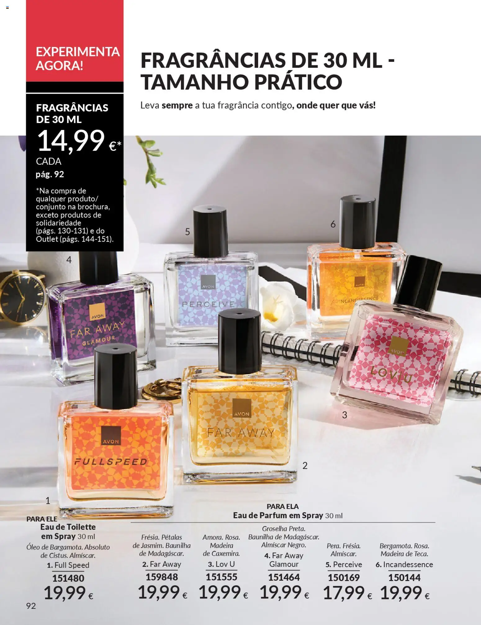 Catálogo Avon Campanha 1 │ válido de 01.01.2026 | Página: 92 | Produtos: Fragrância, Eau de toilette, Óleo