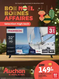 Auchan - Idées cadeaux High Tech - Voorbeeld van een folder van Auchan, geldig van 02.12.2025