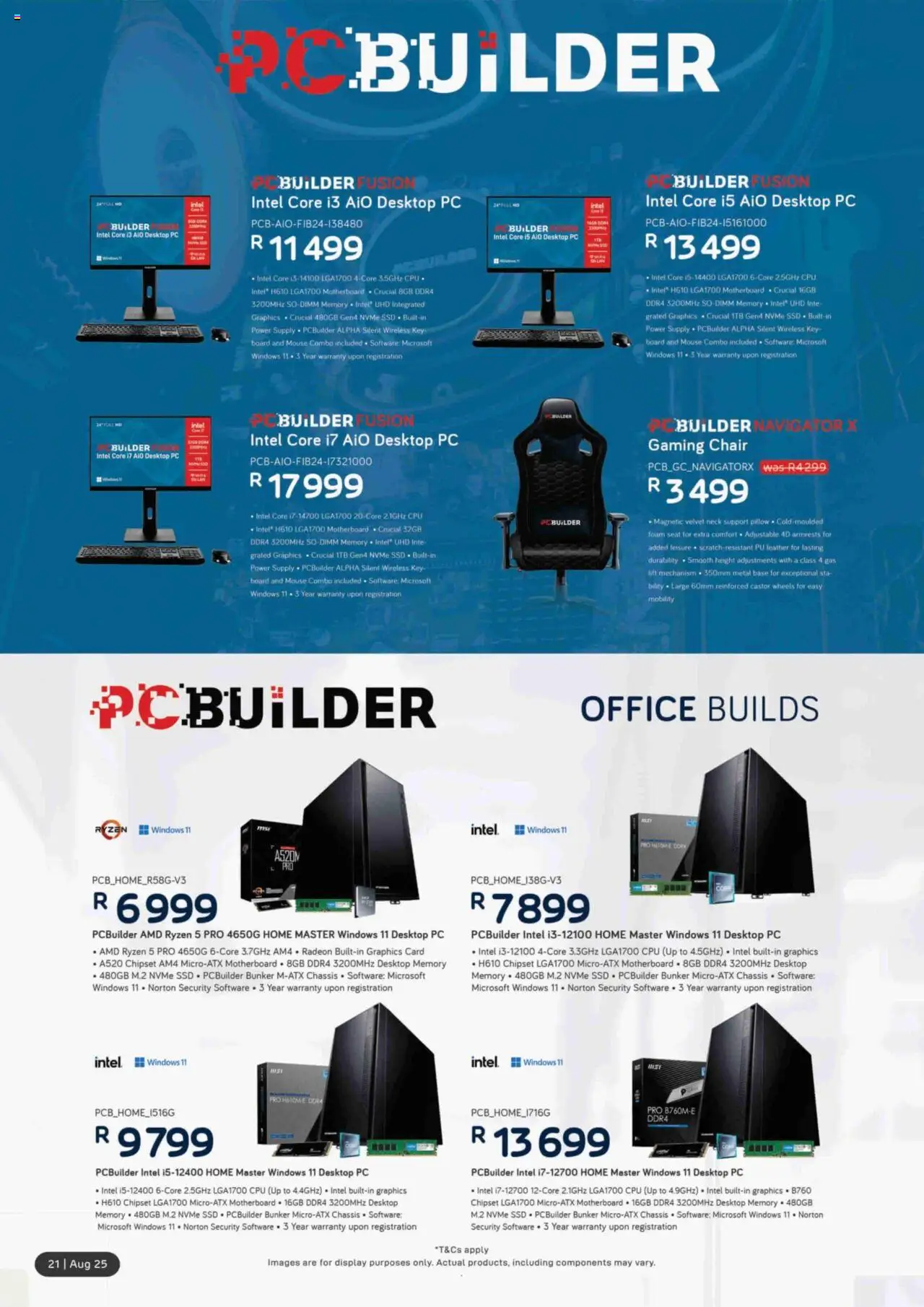 Computer Mania Specials │ valid from 01.08.2025 | Page: 22 | Products: PC, Mouse, Chair, Foam