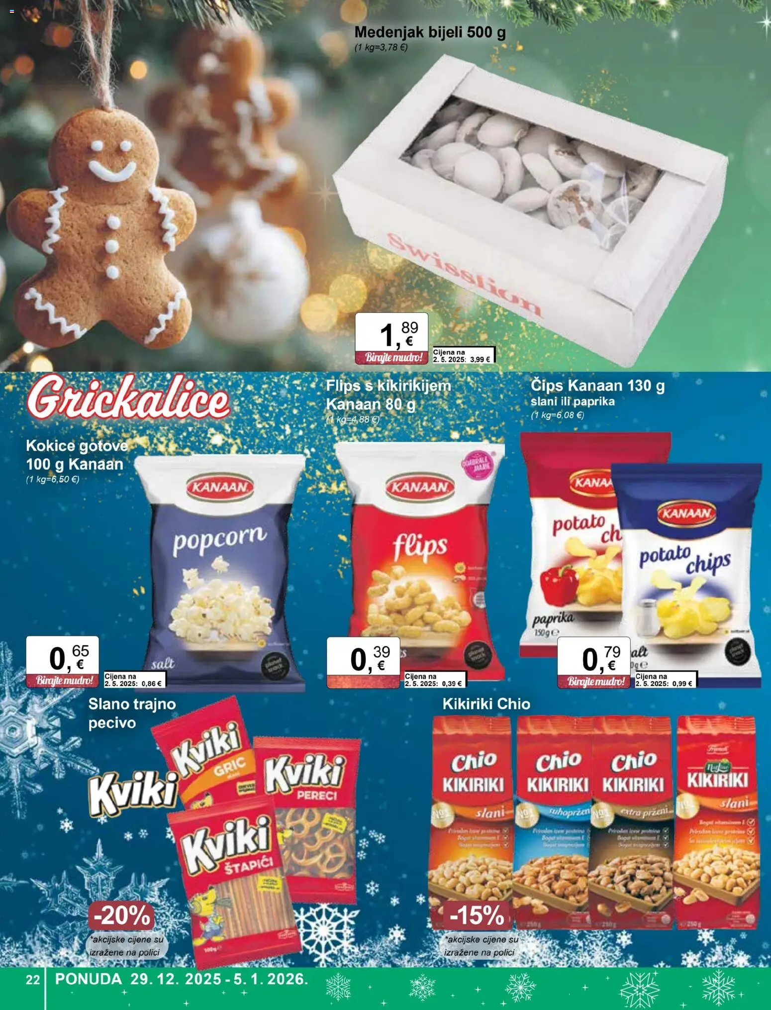 KTC katalog | vrijedi od 29.12.2025 | Stranica: 22 | Proizvodi: Flips, Čips, Štapići, Pereci