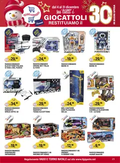 Anteprima del volantino Il Gigante Il regno dei giocattoli catalogo valido a partire dal 04.12.2025 | Pagina: 23 | Prodotti: Drone, Carrello