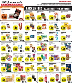 Grossi Toidukaubad kliendilehe eelvaade alates 22.01.2026