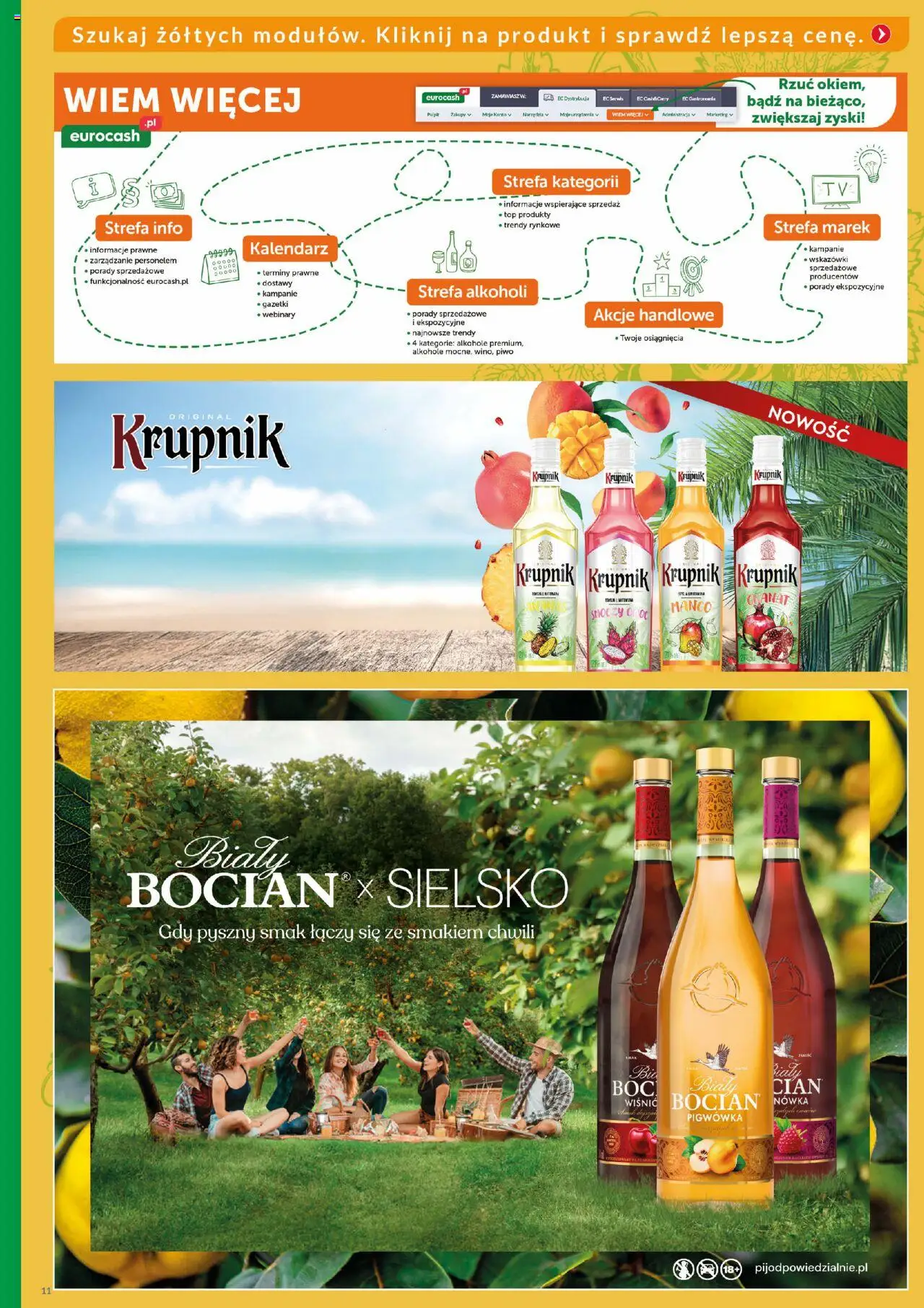 Eurocash Gazetka - Katalog Alkoholowy od 01.06.2025 | Strona: 11 | Produkty: Top, Kalendarz, Piwo, Ananas