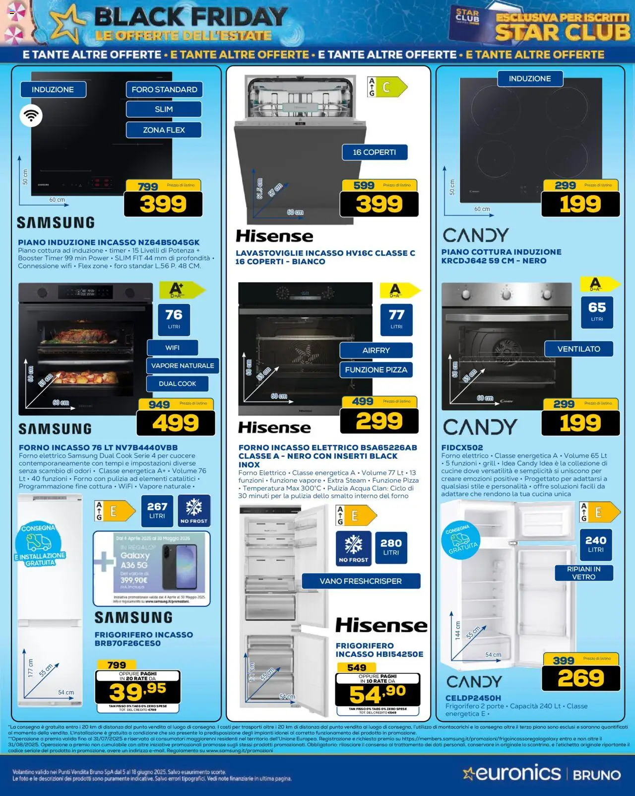 Volantino Euronics del 05.06.2025 | Pagina: 20 | Prodotti: Pizza, Cucine, Acqua, Lavastoviglie