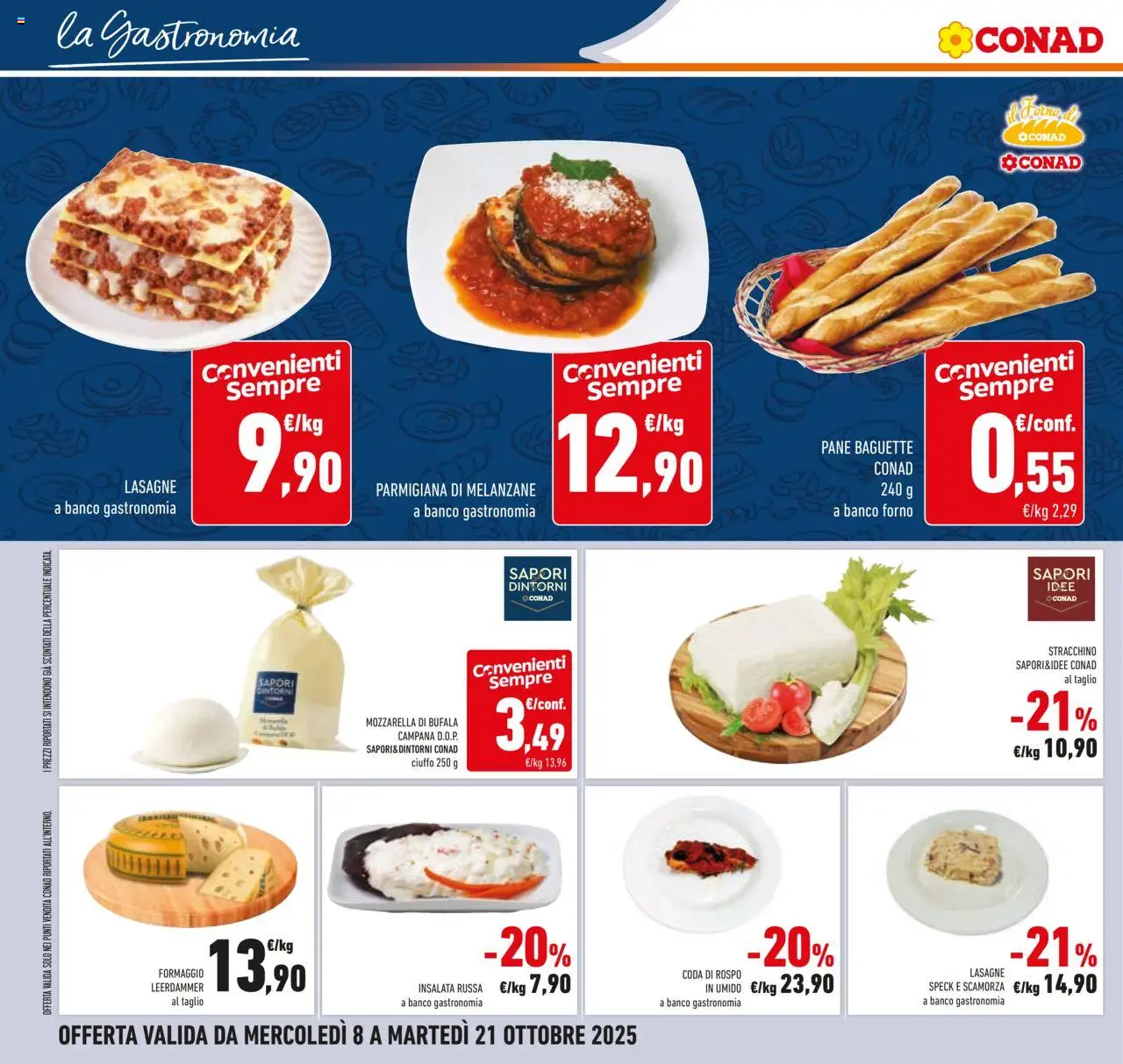 Volantino Conad del 08.10.2025 | Pagina: 26 | Prodotti: Speck, Insalata, Stracchino, Melanzane